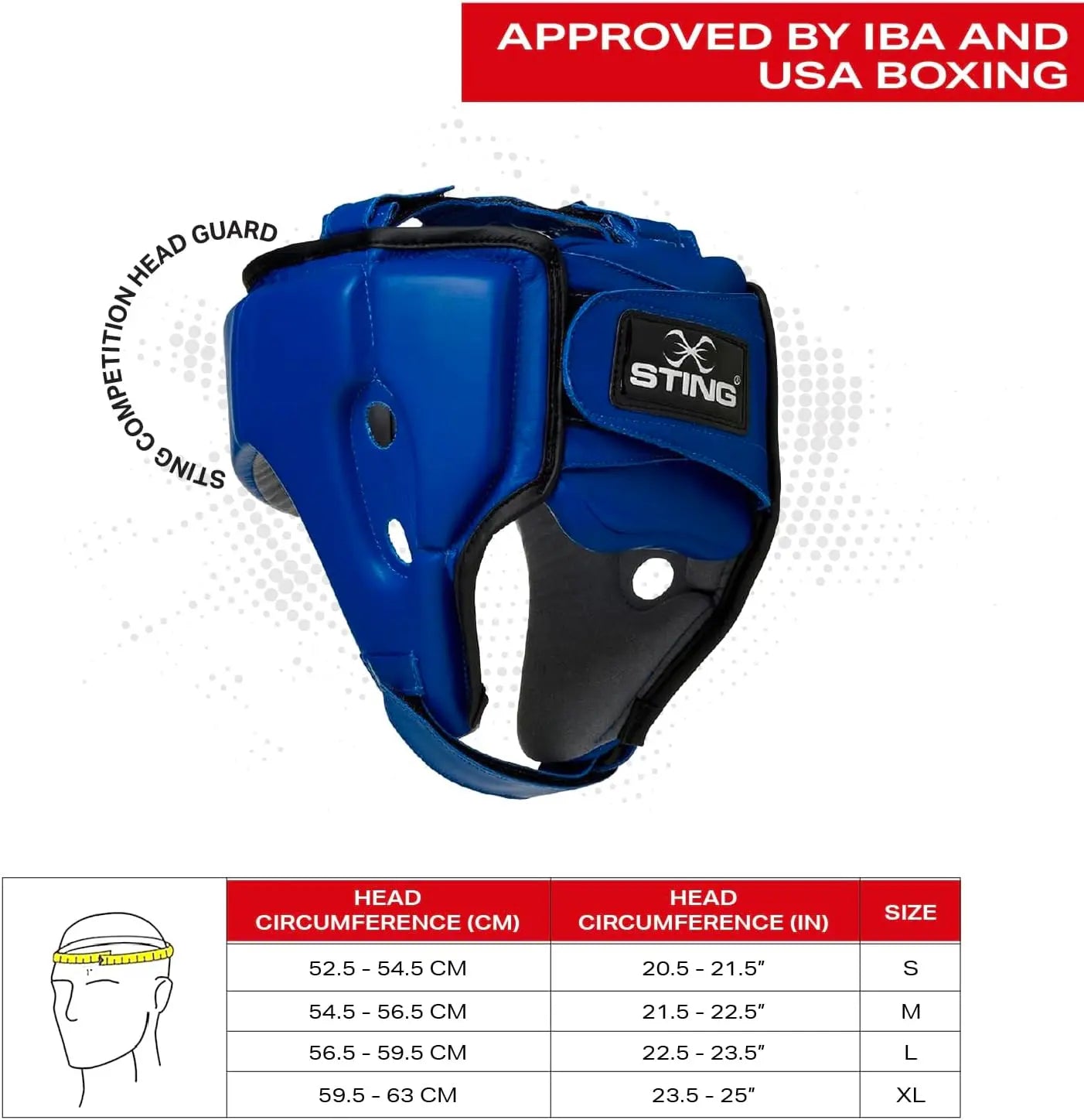 STING IBA Competition Head Guard The Champ Gear