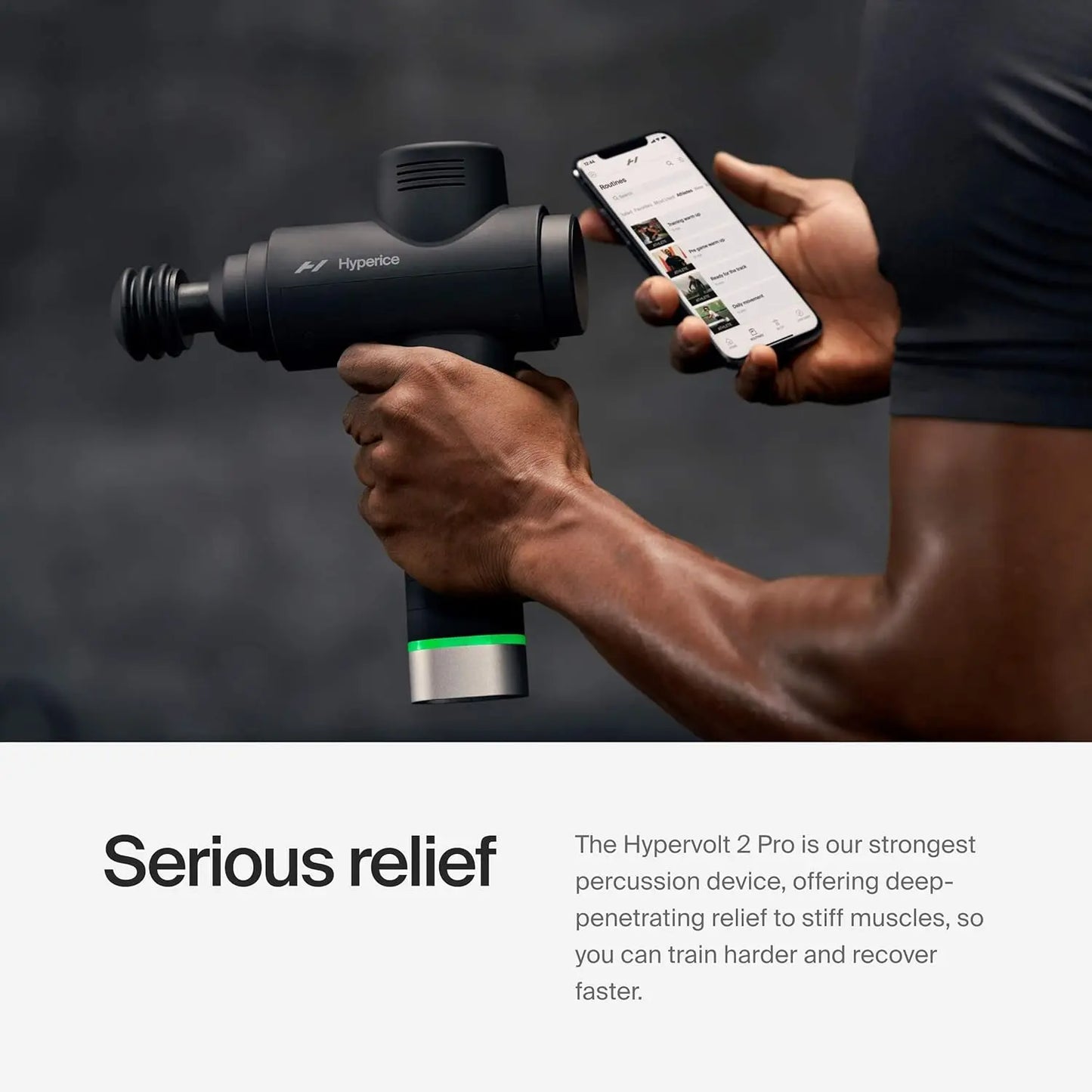 Hypervolt 2 Pro - Featuring Quiet Glide Technology - Handheld Percussion Massage Gun | 5 Speeds, 5 Interchangeable Heads | Helps Relieve Sore Muscles and Stiffness (Hypervolt 2 Pro w/ Carrying Case) The Champ Gear