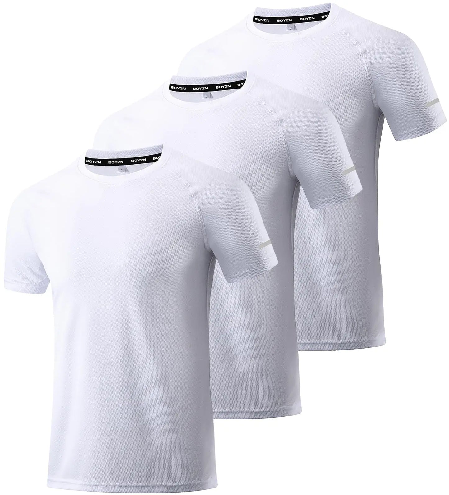 Boyzn 1, 3 or 5 Pack Men's Workout Running Shirts, Dry Fit Moisture Wicking T-Shirts, Sports Gym Athletic Short Sleeve Shirts The Champ Gear