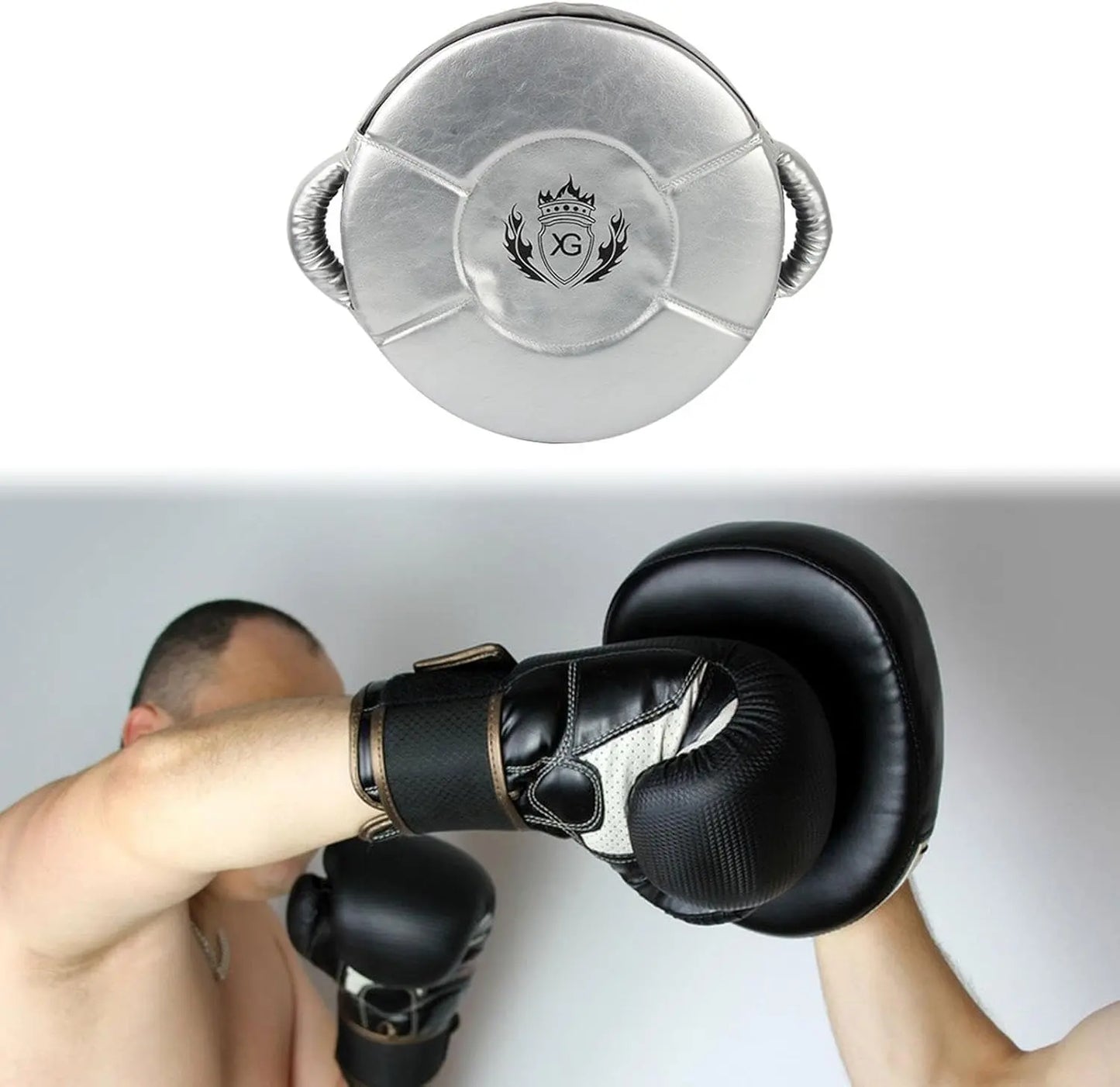 Oshhni Kick Target Punch Shield with Handle for Boxing Training Equipment The Champ Gear