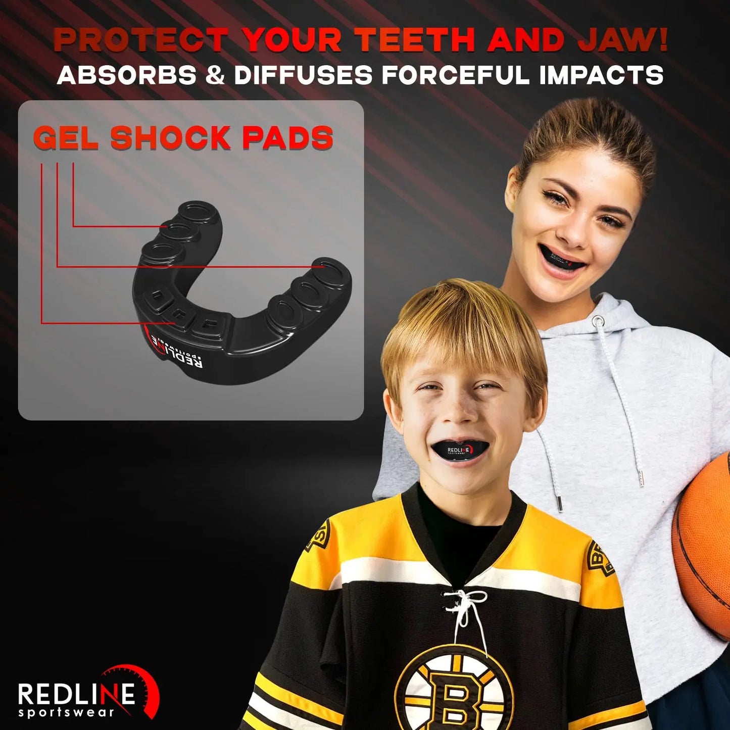 Premium Custom Molded Boxing Mouth Guard with case, Professional Mouth Guard for Braces for Sports | BPA Free Sports Mouth Guard for Football, Hockey, Lacrosse | Mouthpiece for Kids, Adult & Youth The Champ Gear