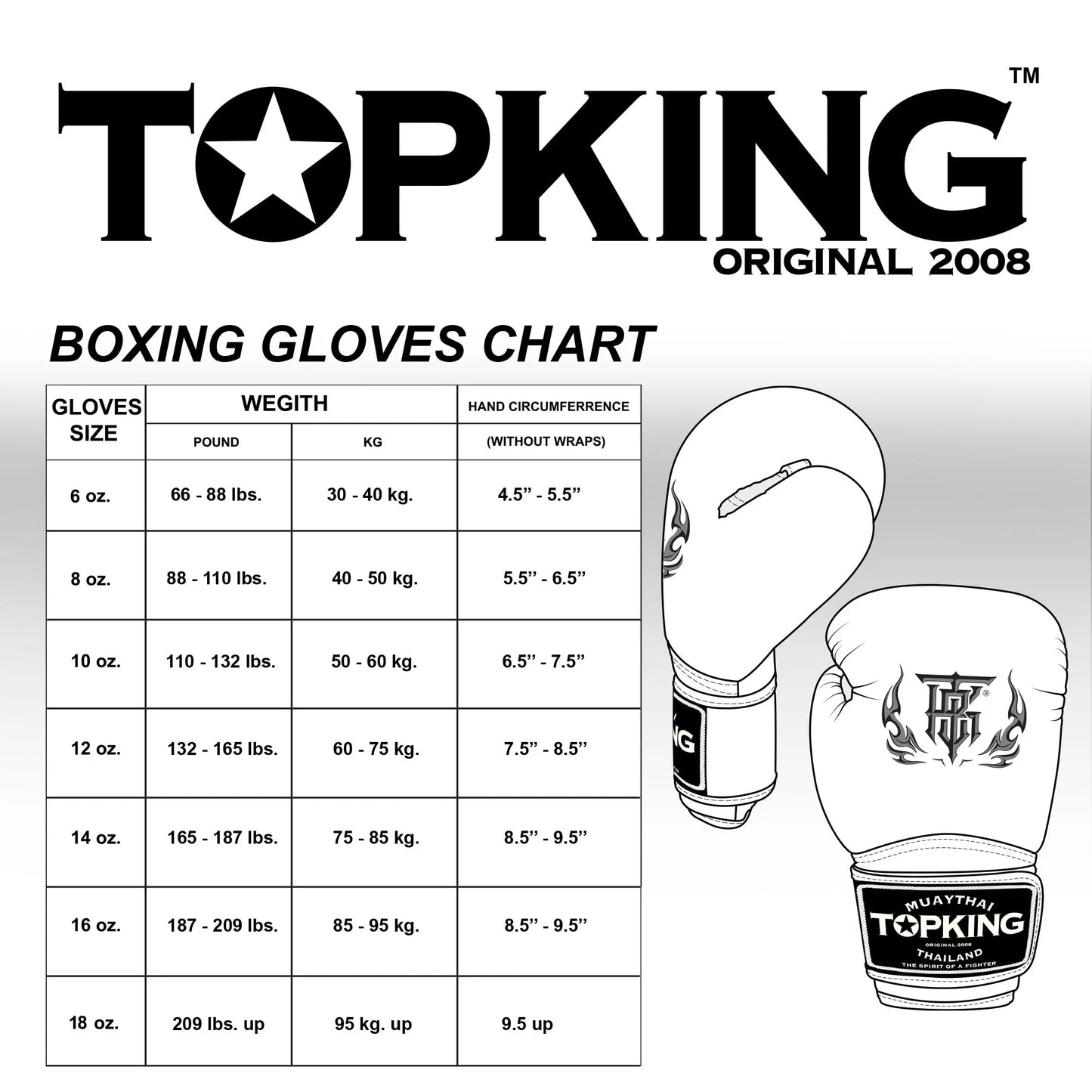 Top King Super Star Leather Gloves - The Champ Gear