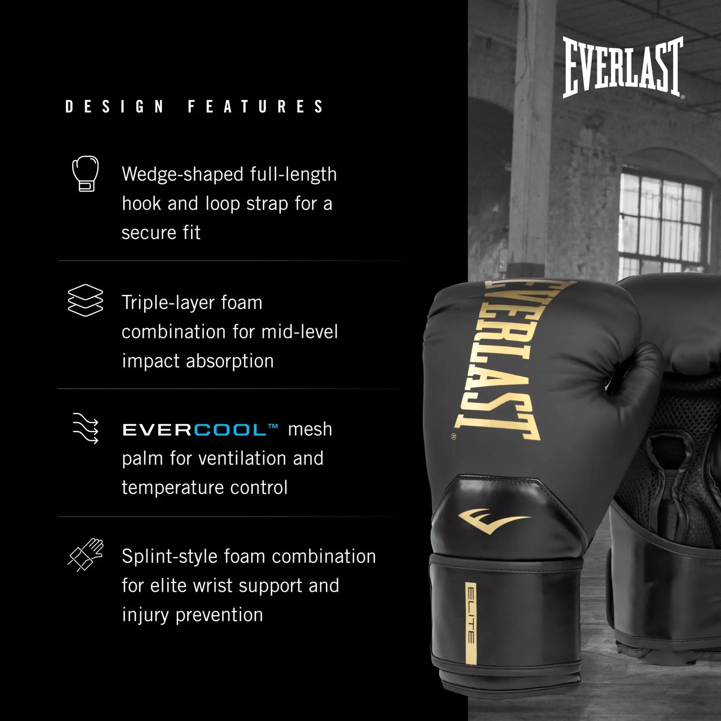 Everlast Elite | Boxing Gloves | Training Gloves for Men and Women - The Champ Gear