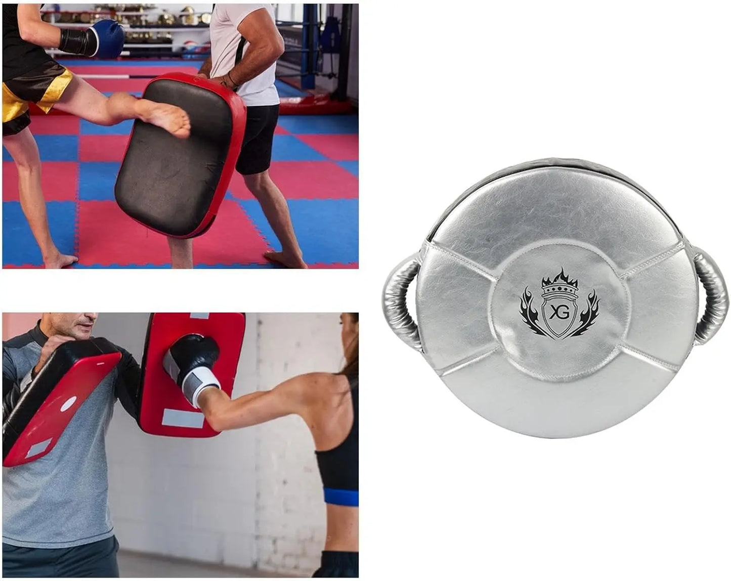 Oshhni Kick Target Punch Shield with Handle for Boxing Training Equipment The Champ Gear