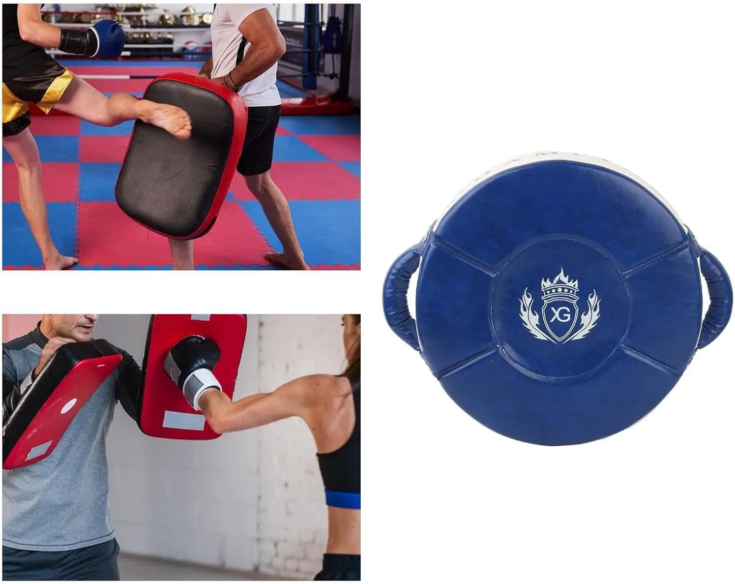 Oshhni Kick Target Punch Shield with Handle for Boxing Training Equipment The Champ Gear