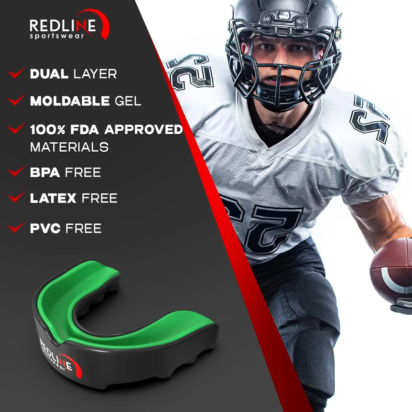 Premium Custom Molded Boxing Mouth Guard with case, Professional Mouth Guard for Braces for Sports | BPA Free Sports Mouth Guard for Football, Hockey, Lacrosse | Mouthpiece for Kids, Adult & Youth The Champ Gear