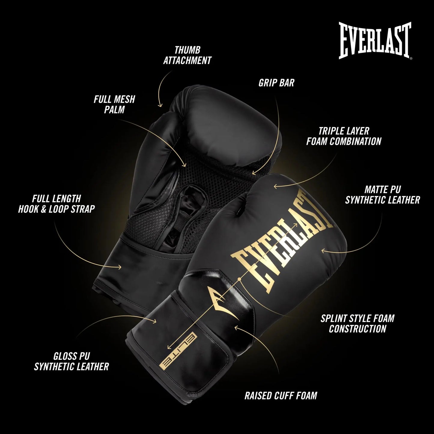 Everlast Elite | Boxing Gloves | Training Gloves for Men and Women - The Champ Gear