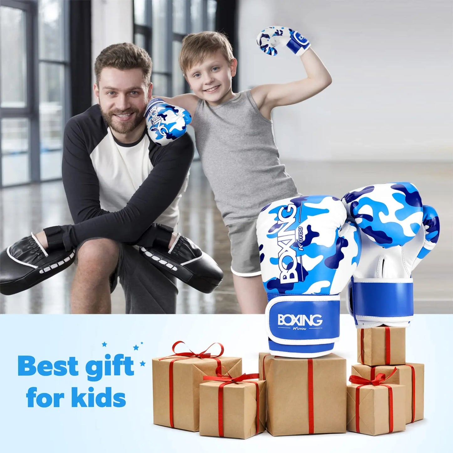 Kids Boxing Glove for Children 3-9 Youth Boys And Girls - The Champ Gear