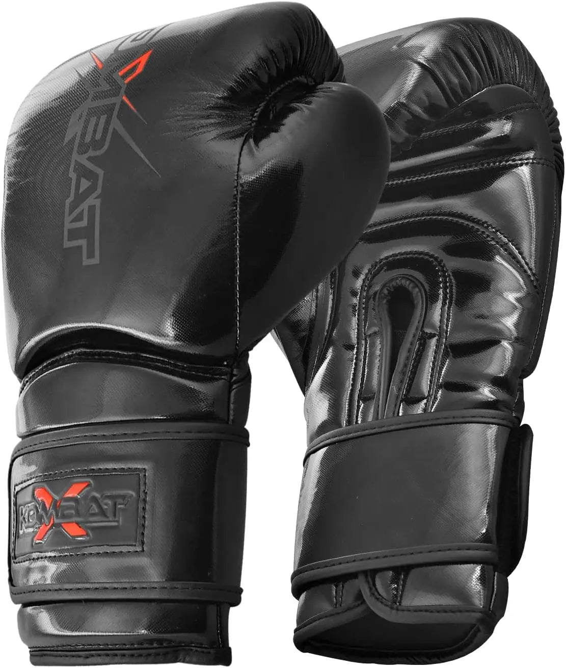 KombatX Boxing Gloves for Men and Women Suitable for Boxing Kickboxing Mixed Martial Arts Muay Thai MMA Heavy Bag Training (Black, 12oz,14oz,16oz) The Champ Gear