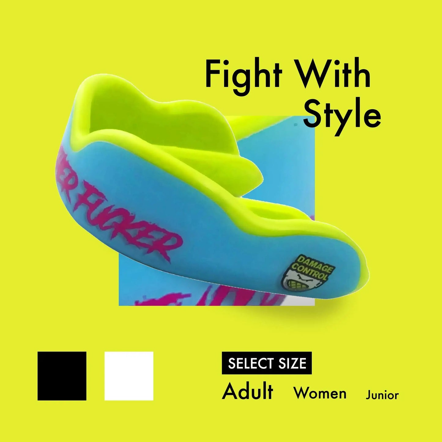 DAMAGE CONTROL High Impact Mouth Guard, Mouthguards for Sports, Boxing, Roller Derby, Hockey, Lacrosse Mouth Guard, Mouth Guards with Ultra Fit and Protection Against Shock The Champ Gear