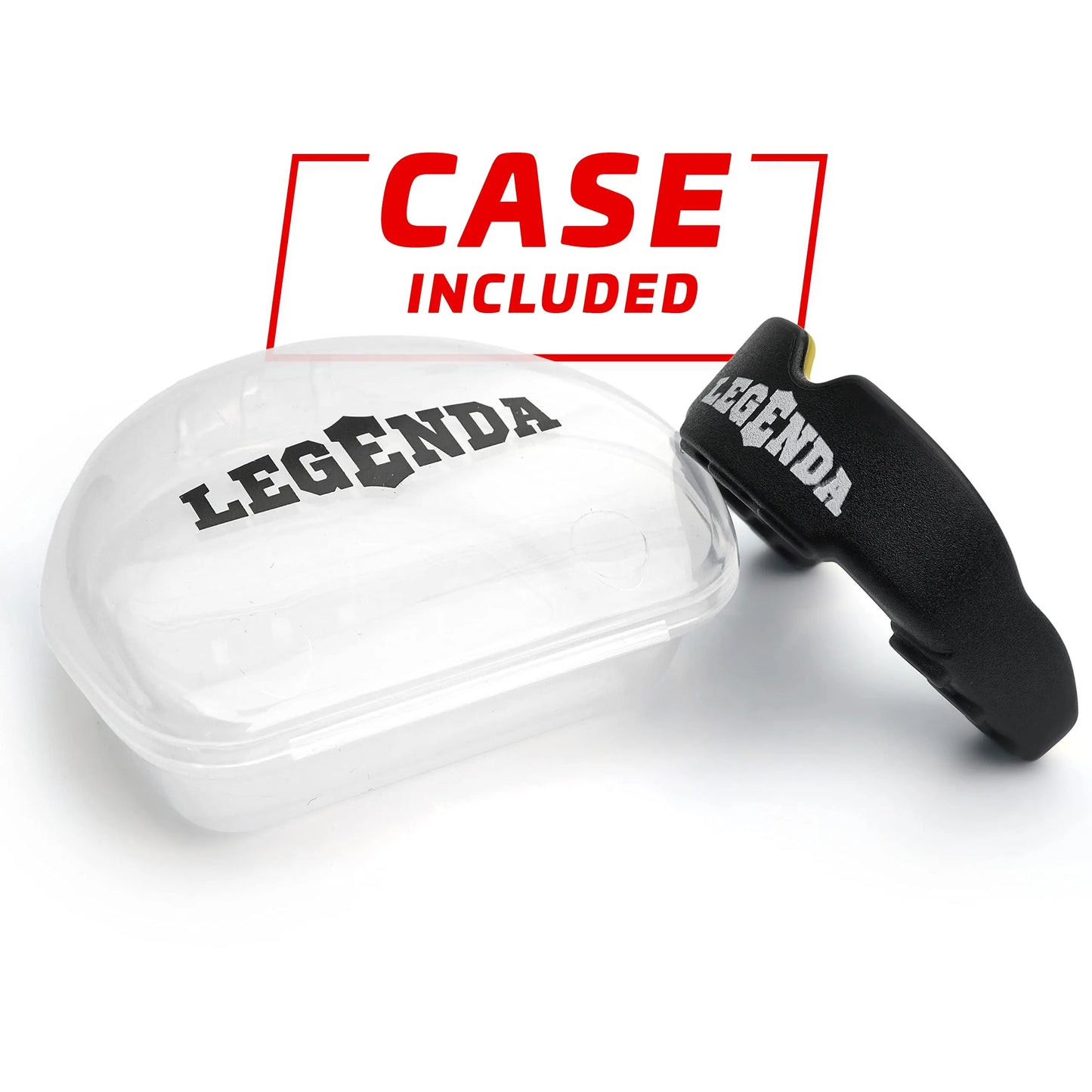 Legenda Sports Mouthguard for Kids (w/Case), Professional Mouthguard for Boxing, MMA, Karate, Football, BJJ, Martial Arts, Rugby, Lacrosse, Hockey (White/Blue) The Champ Gear
