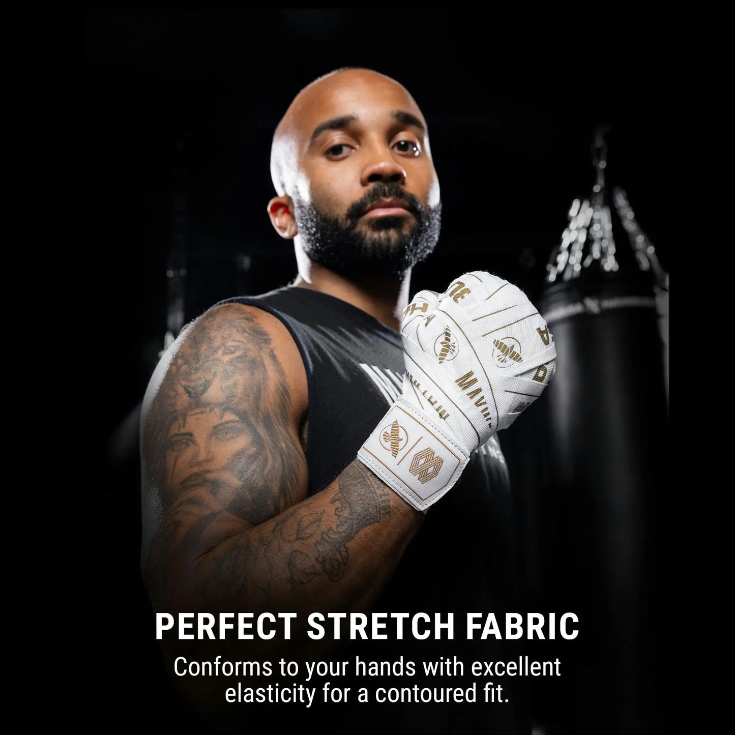 Hayabusa Mayweather Stretch Hand Wraps for Men and Women, 180 inches The Champ Gear