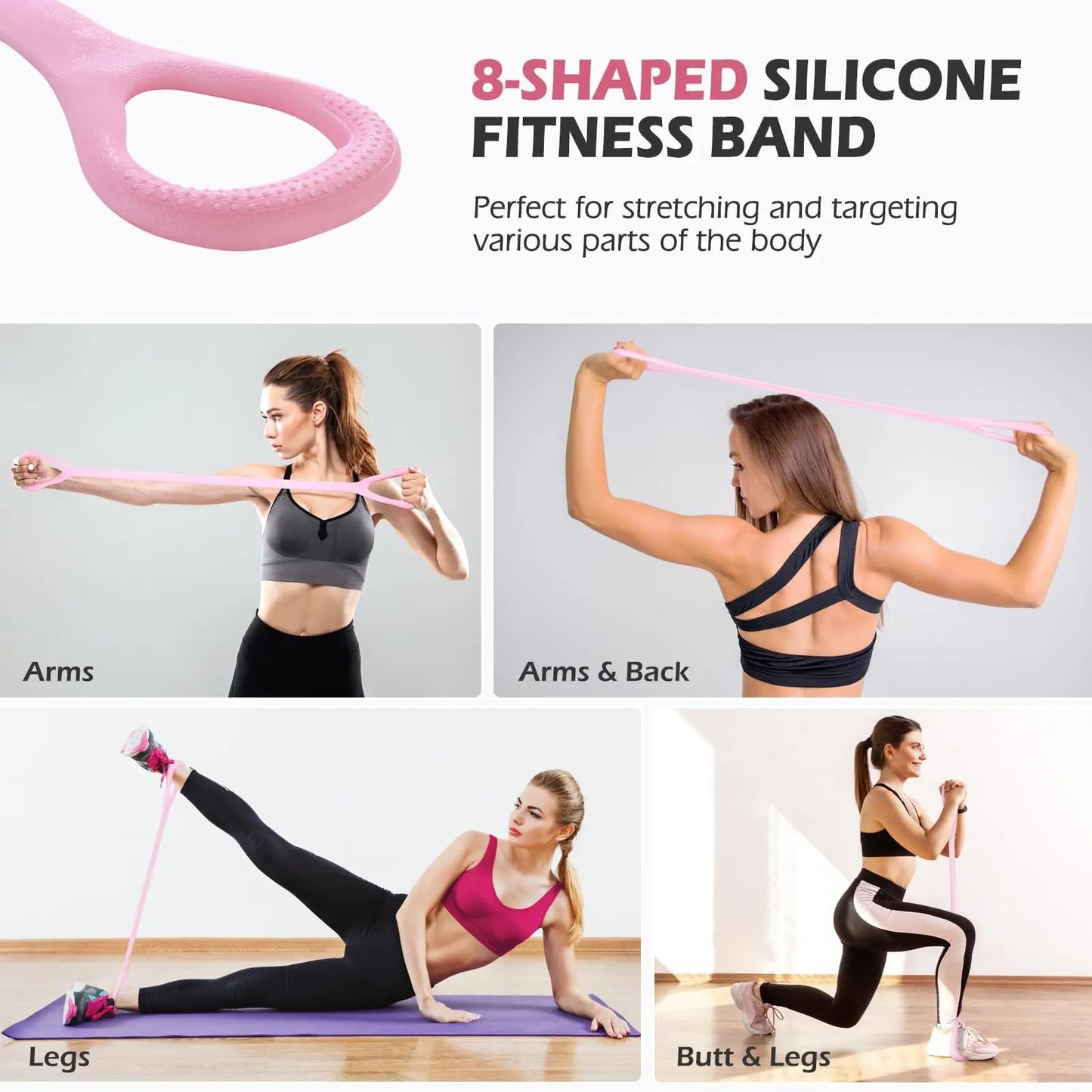 Upgraded Pilates Bar Kit with Resistance Bands Natural Latex for Women & Men, Heavy-Duty Stainless Steel Multifunctional Yoga Pilates Stick for Home Gym Exercise Fitness Equipment Full-Body Workouts The Champ Gear