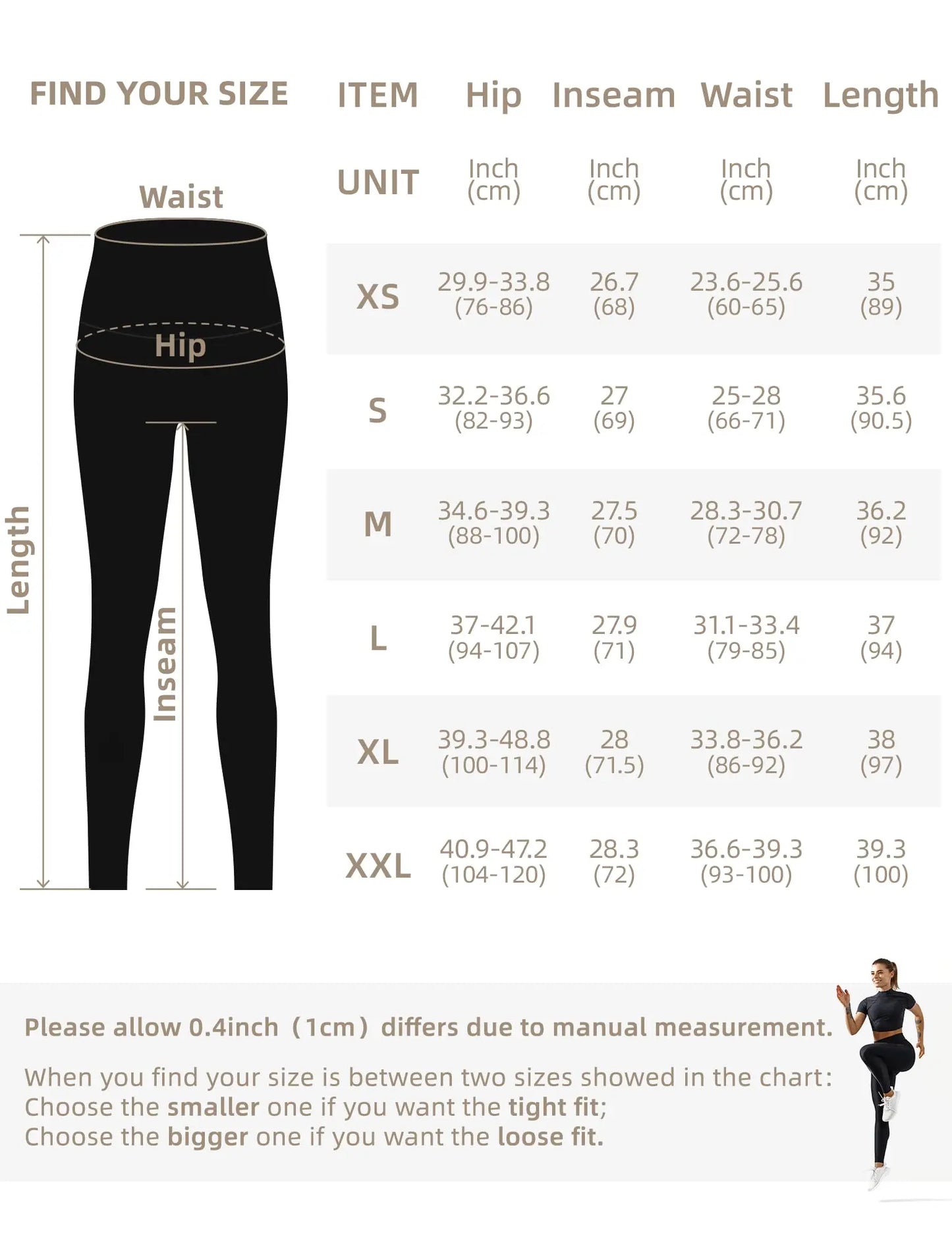 GymCope Leggings for Women with Tummy Control, 3 Pockets Yoga Pants, Non-See-Through Fabric for Yoga, Running, Gym The Champ Gear