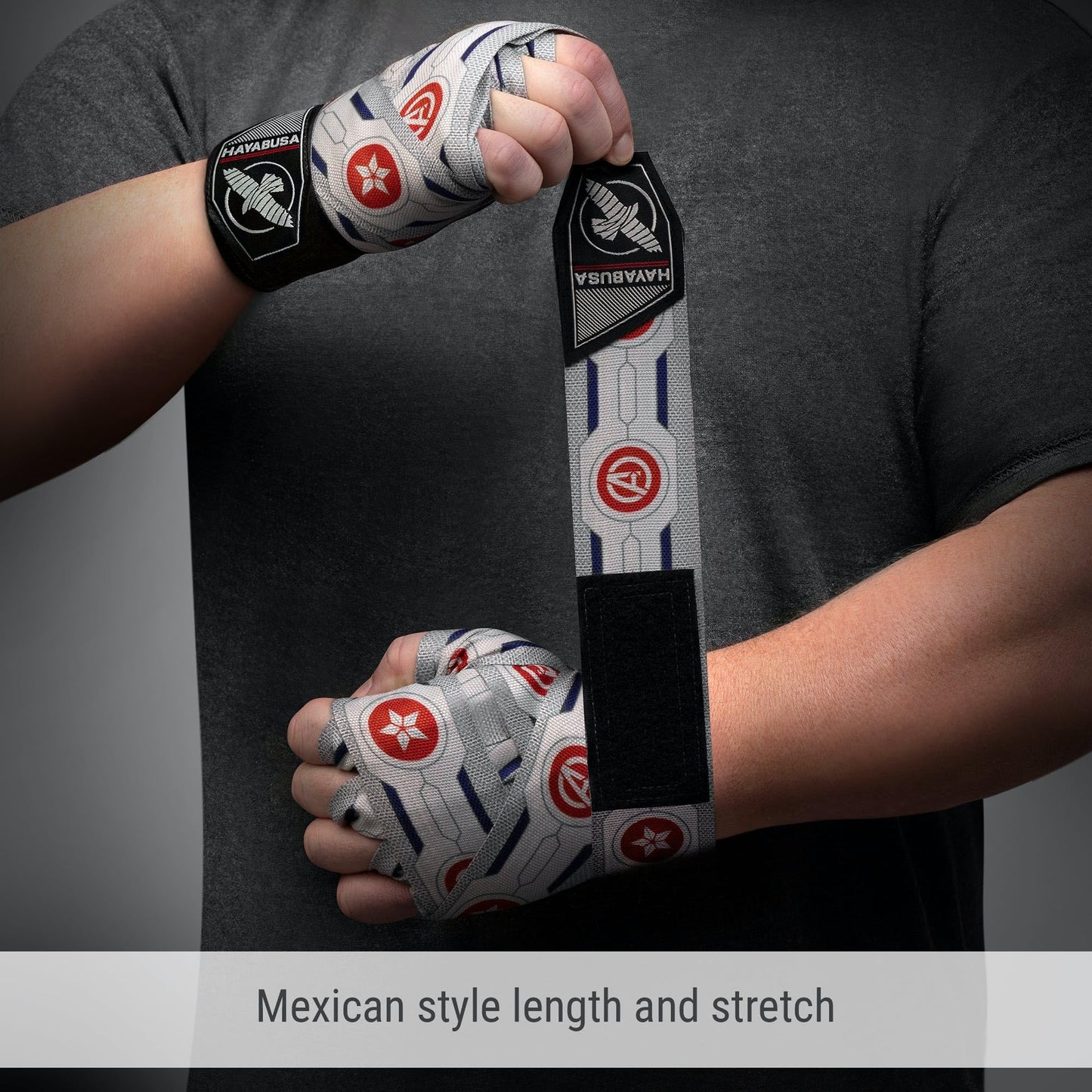 Hayabusa Marvel Hero Elite Mexican Style Boxing Hand Wraps for Men & Women The Champ Gear
