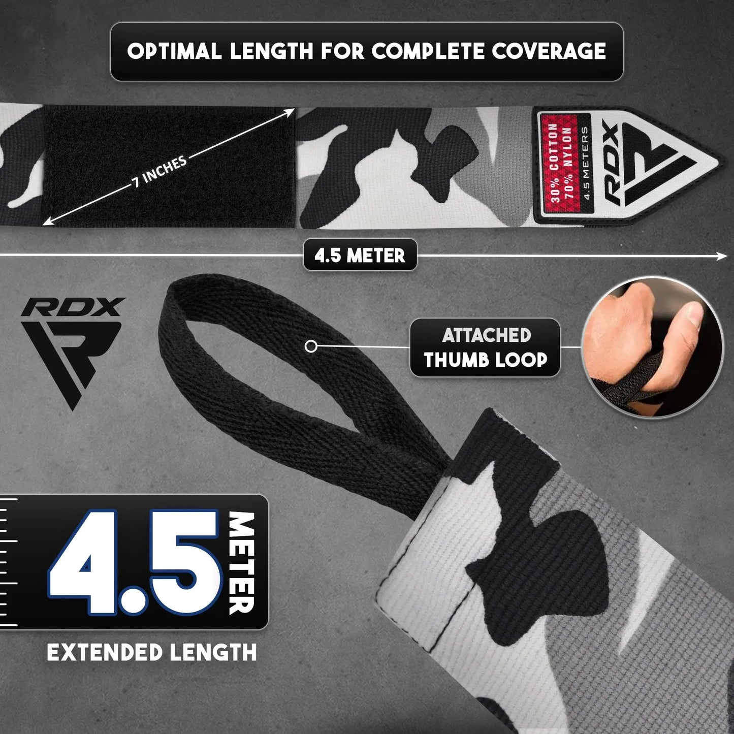 RDX | Boxing Hand Wraps - The Champ Gear
