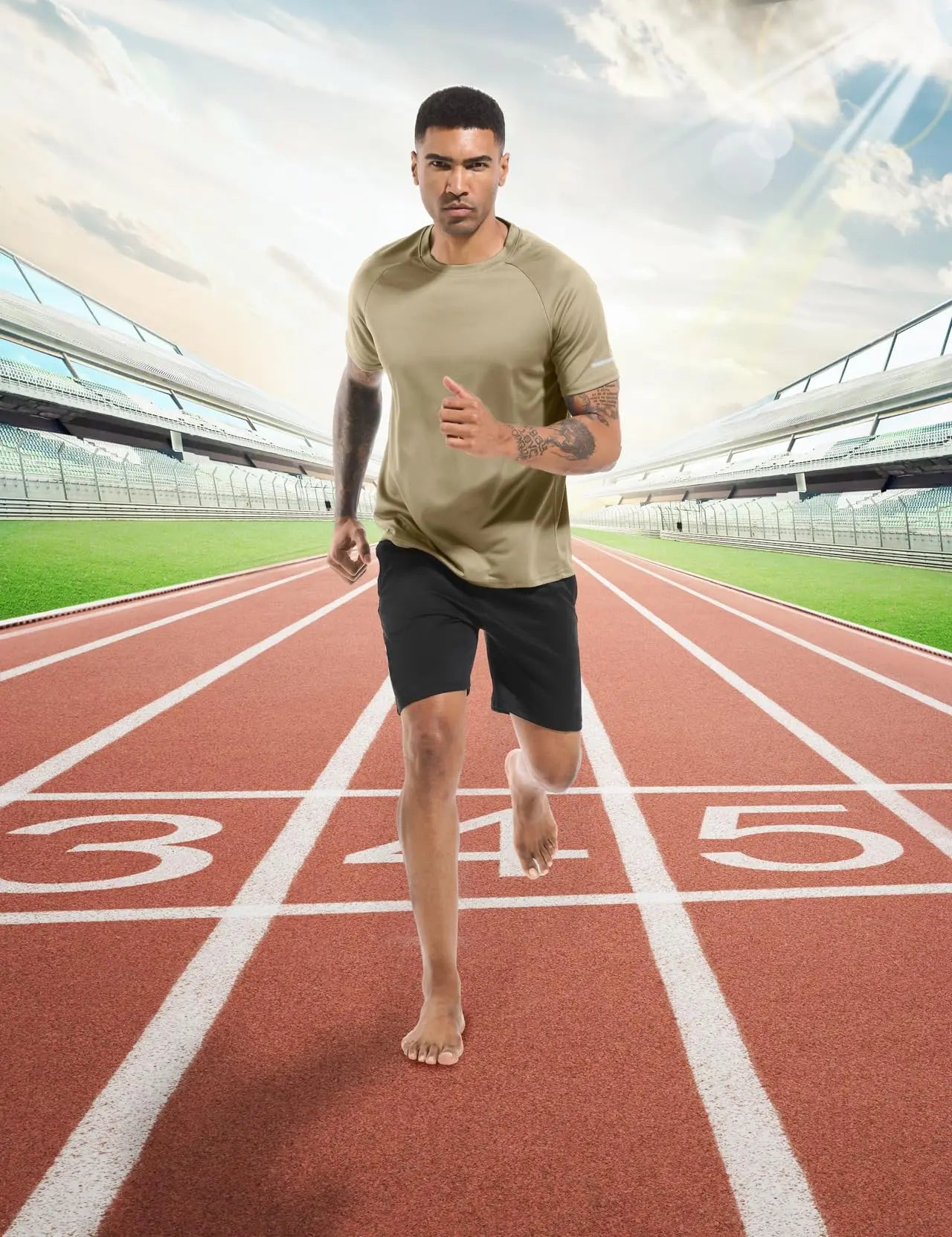 Boyzn 1, 3 or 5 Pack Men's Workout Running Shirts, Dry Fit Moisture Wicking T-Shirts, Sports Gym Athletic Short Sleeve Shirts The Champ Gear