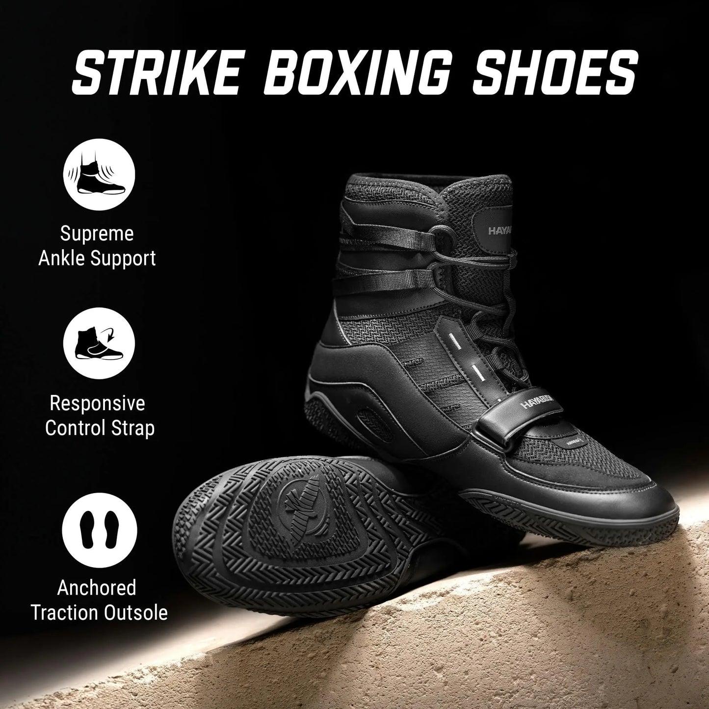 Hayabusa Strike Boxing Shoes for Men and Women - The Champ Gear