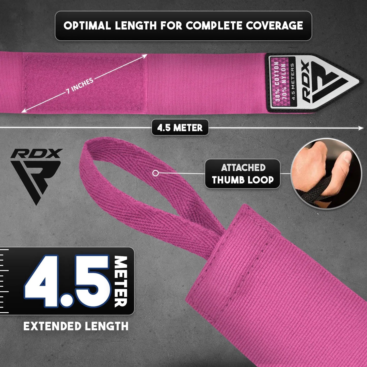 RDX | Boxing Hand Wraps - The Champ Gear