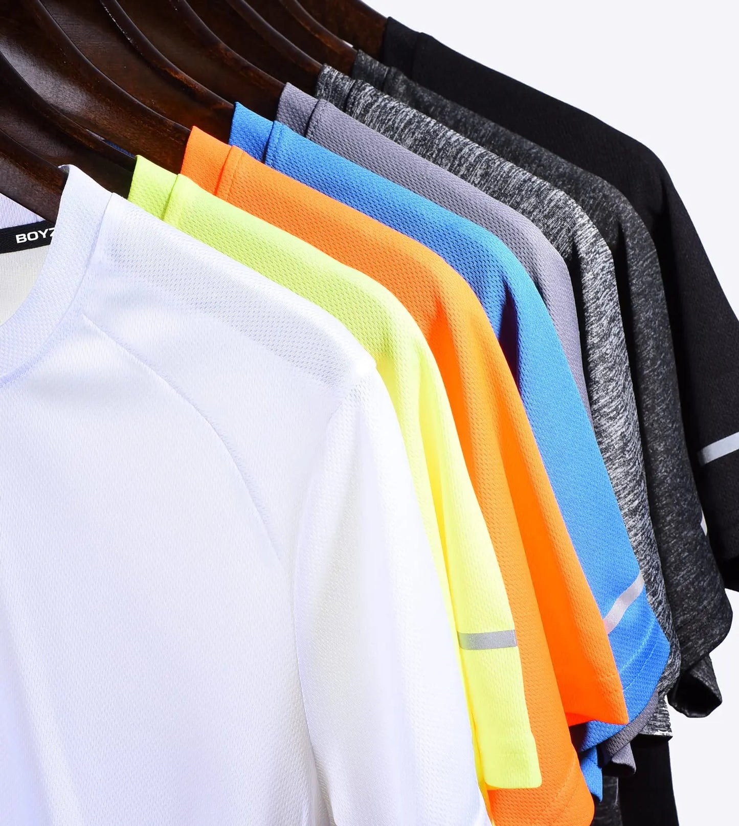 Boyzn 1, 3 or 5 Pack Men's Workout Running Shirts, Dry Fit Moisture Wicking T-Shirts, Sports Gym Athletic Short Sleeve Shirts The Champ Gear