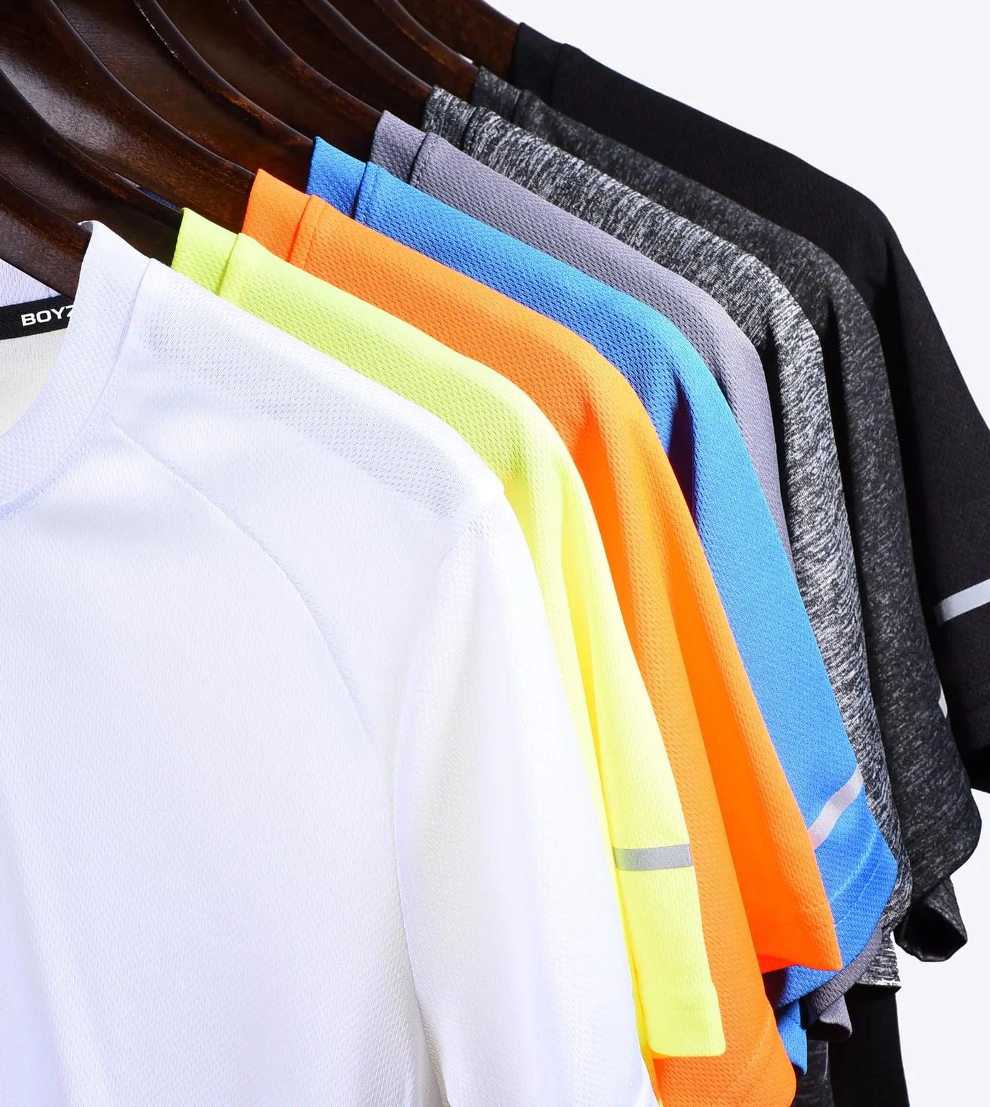 Boyzn 1, 3 or 5 Pack Men's Workout Running Shirts, Dry Fit Moisture Wicking T-Shirts, Sports Gym Athletic Short Sleeve Shirts The Champ Gear