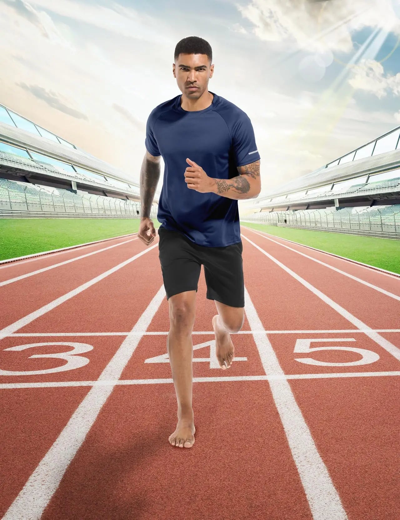Boyzn 1, 3 or 5 Pack Men's Workout Running Shirts, Dry Fit Moisture Wicking T-Shirts, Sports Gym Athletic Short Sleeve Shirts The Champ Gear