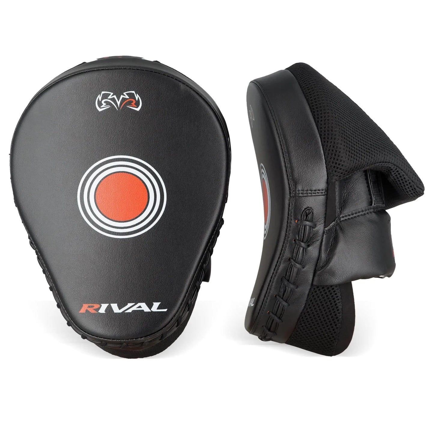 RIVAL Boxing RAPM Pro Punch Mitts - Padded Finger Protector, Pre-Curved, High-Density, Impact-Resistant Foam, and Airflow System The Champ Gear