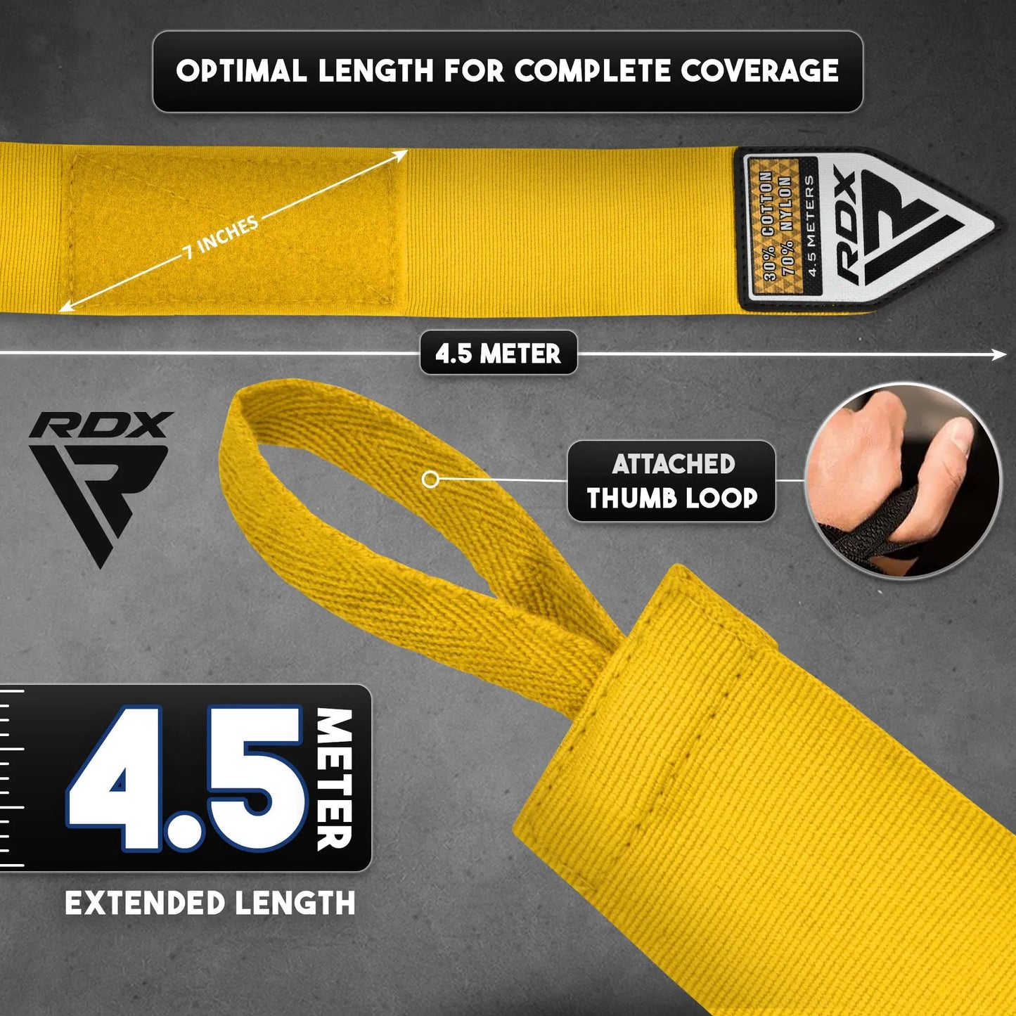 RDX | Boxing Hand Wraps - The Champ Gear
