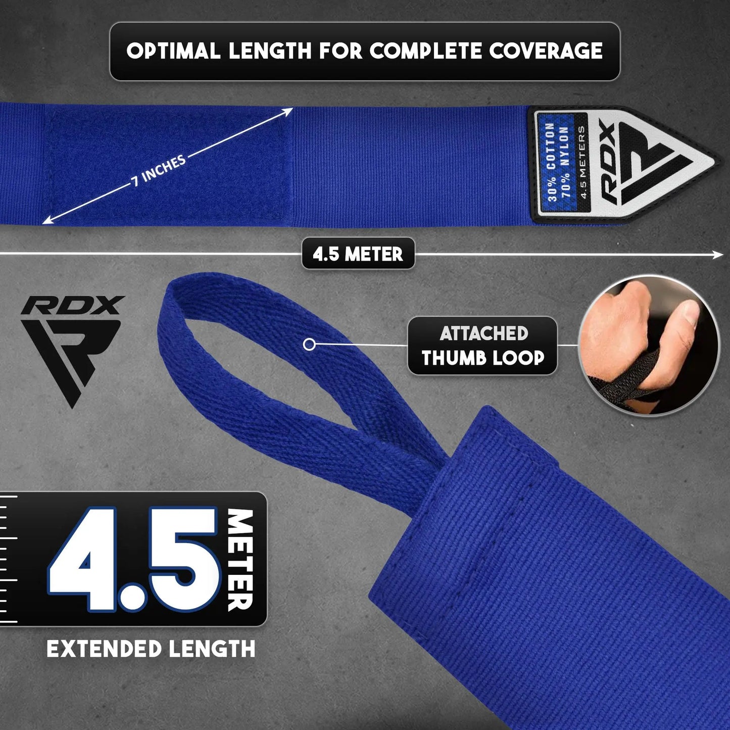 RDX | Boxing Hand Wraps - The Champ Gear