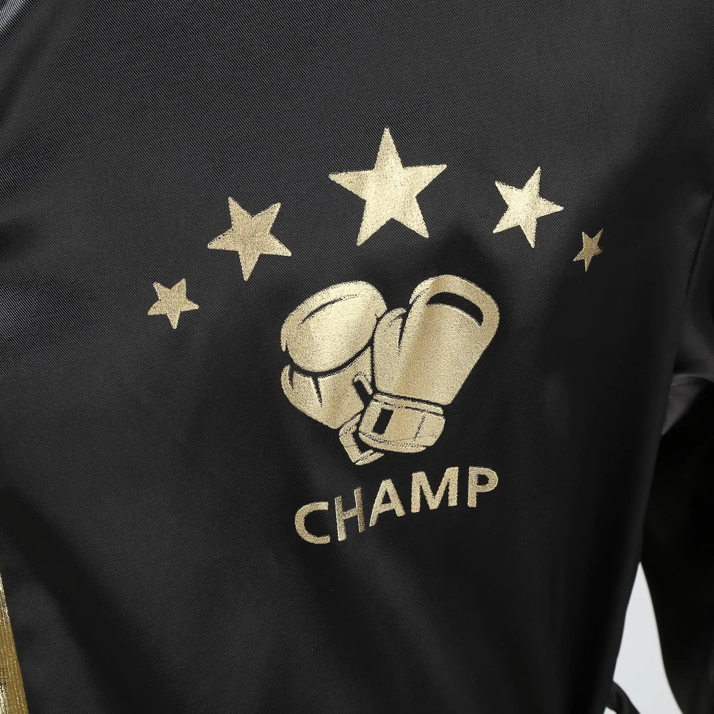Colorful House Men Satin Black Boxing Robes Adult Boxing Halloween Costume Robe Boxer Costume Shorts with Belt The Champ Gear