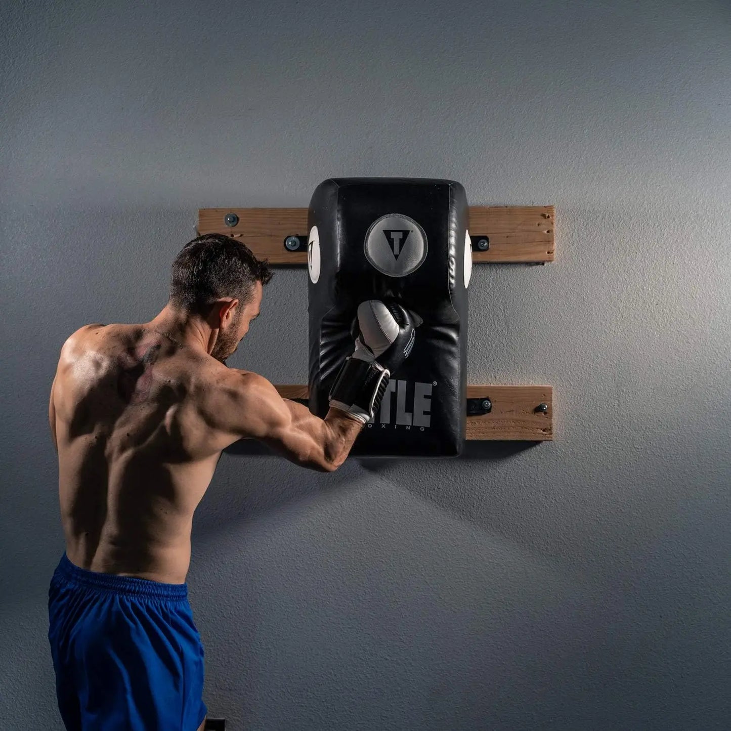 TITLE Boxing Wall Mount Menace Training Bag - Uppercut Bag, Specialty Punching Bag, Angle Punching Bag, Punching Bag, Heavy Bag, Hanging Punching Bag for Adults The Champ Gear