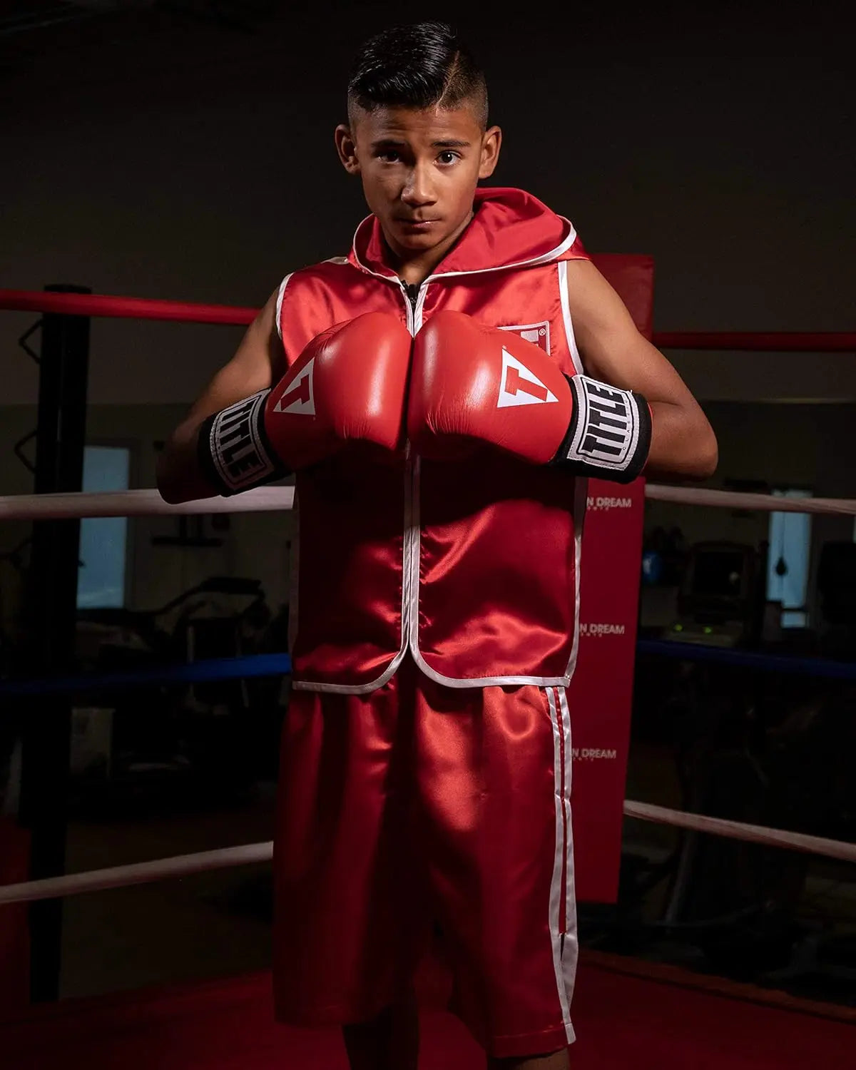 TITLE Boxing Infused Foam Youth Training/Sparring Gloves, Red/Black, 12 oz - Youth Boxing Gloves, Boxing Gloves for Kids, Boxing Gloves, Kids Boxing Gloves, Boxing Equipment The Champ Gear