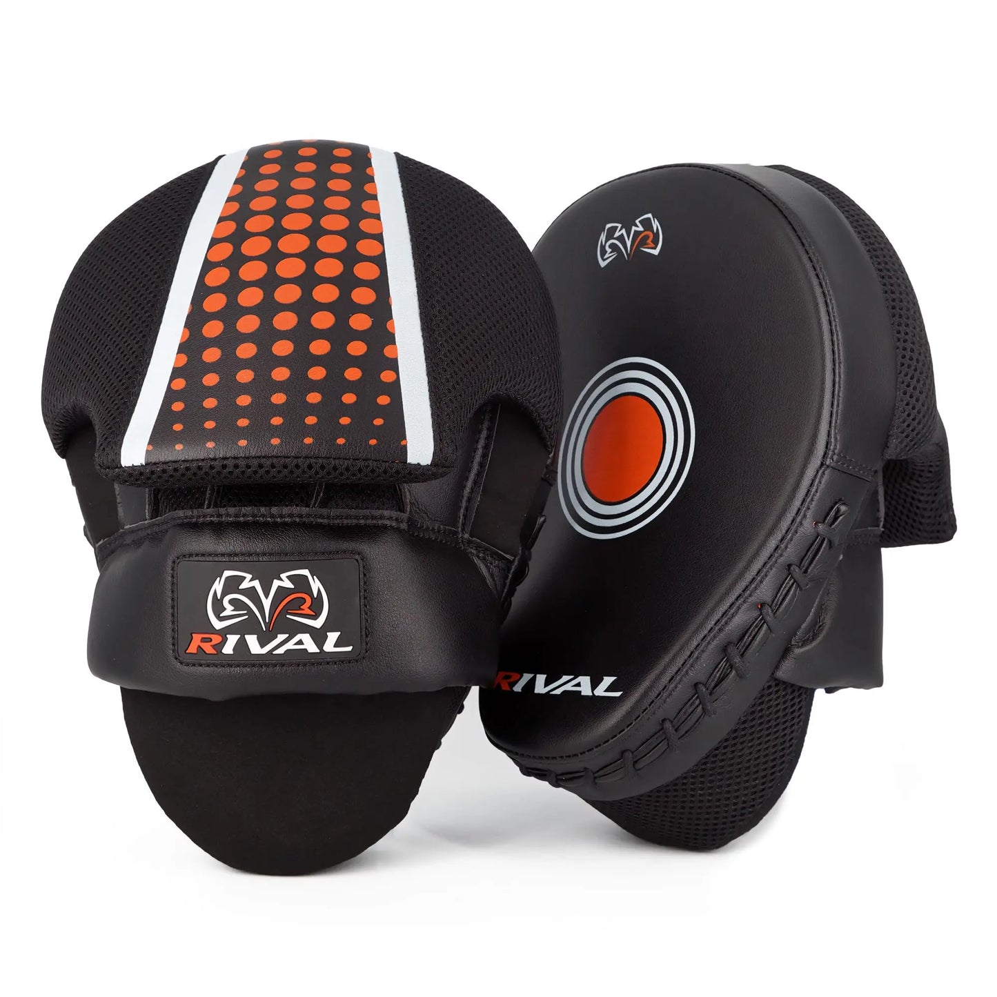 RIVAL Boxing RAPM Pro Punch Mitts - Padded Finger Protector, Pre-Curved, High-Density, Impact-Resistant Foam, and Airflow System The Champ Gear