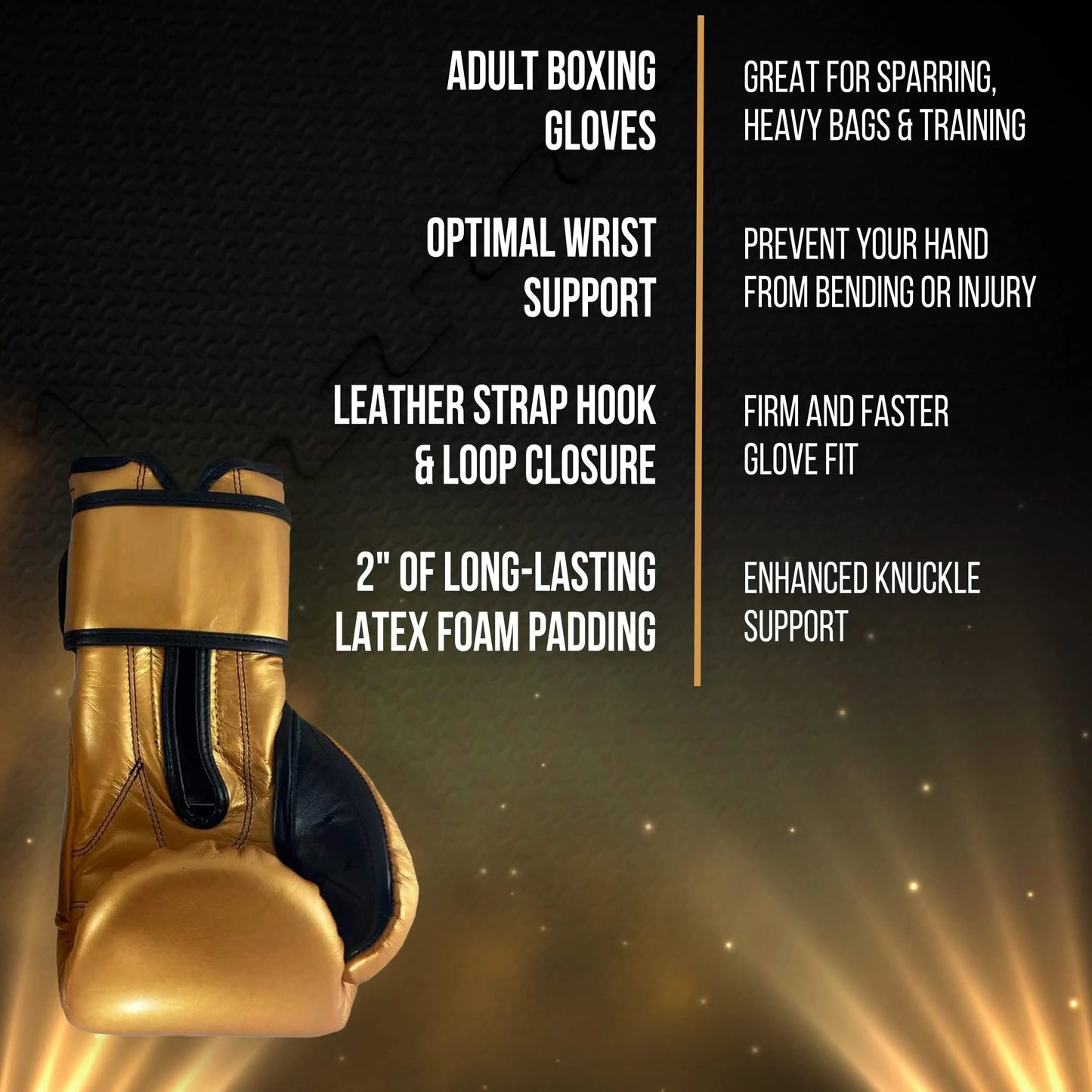 Cleto Reyes Hook and Loop Training Gloves, RETG1 The Champ Gear