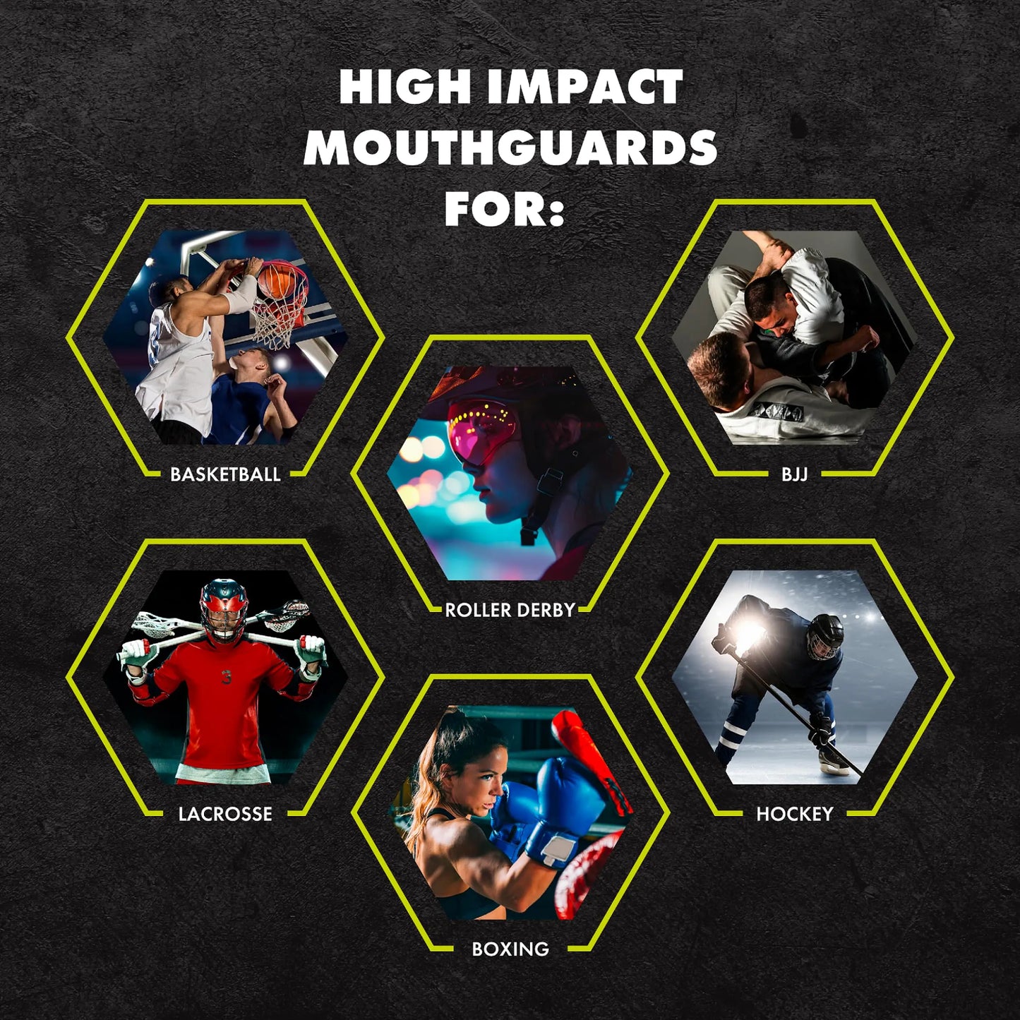 DAMAGE CONTROL High Impact Mouth Guard, Mouthguards for Sports, Boxing, Roller Derby, Hockey, Lacrosse Mouth Guard, Mouth Guards with Ultra Fit and Protection Against Shock The Champ Gear