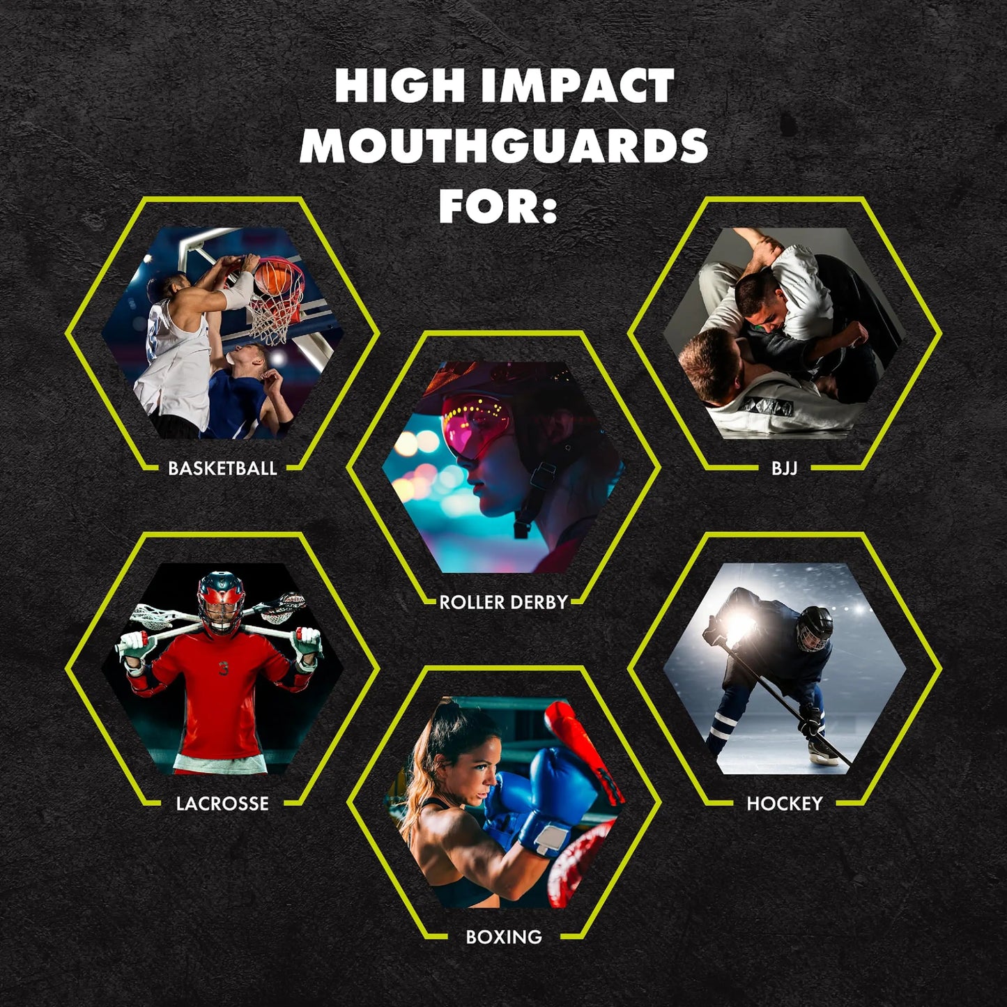 DAMAGE CONTROL High Impact Mouth Guard, Mouthguards for Sports, Boxing, Roller Derby, Hockey, Lacrosse Mouth Guard, Mouth Guards with Ultra Fit and Protection Against Shock The Champ Gear