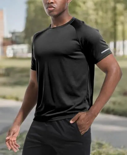 Boyzn 1, 3 or 5 Pack Men's Workout Running Shirts, Dry Fit Moisture Wicking T-Shirts, Sports Gym Athletic Short Sleeve Shirts The Champ Gear