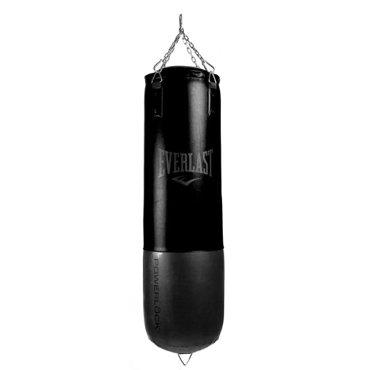Everlast Powerlock Heavy Bag - Easy Heavy-Duty Chain Assembly, Shock Absorption, Sand-Filled Core - Ideal for Training, Boxing, Fight Sports, Fitness, Home Gym The Champ Gear