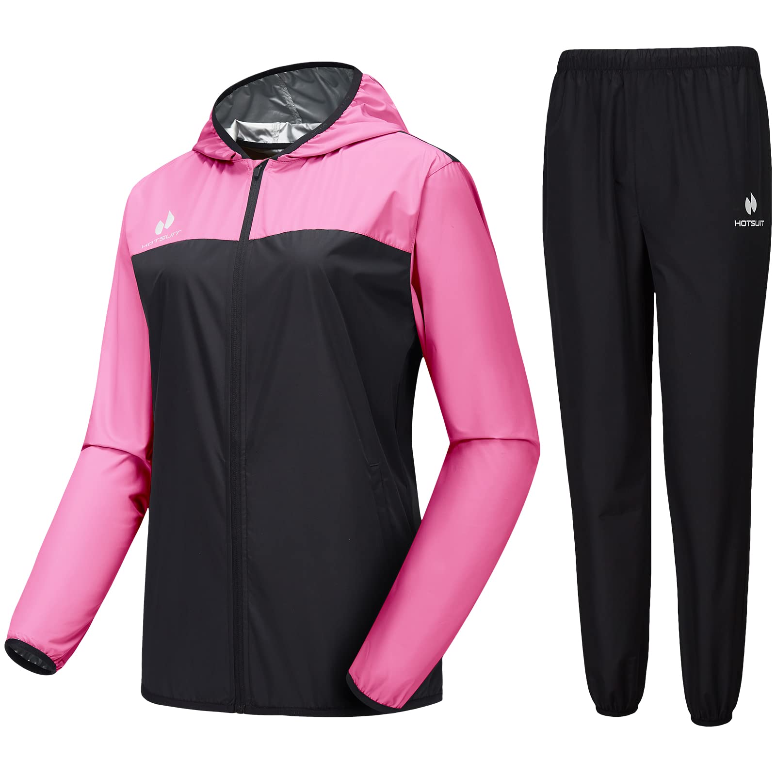 HOTSUIT Sauna Suit for Women Sweat Suits Gym Workout Exercise Sauna Jacket Pant Full Body The Champ Gear