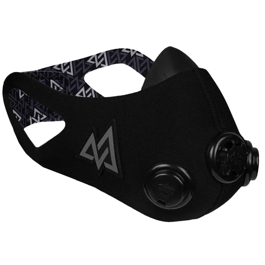 TRAININGMASK - Elevation Training Mask 2.0 - Fitness Mask, High Altitude Mask, Workout Mask, Running Mask, Breathing Mask, Endurance Mask (Medium, Black) The Champ Gear
