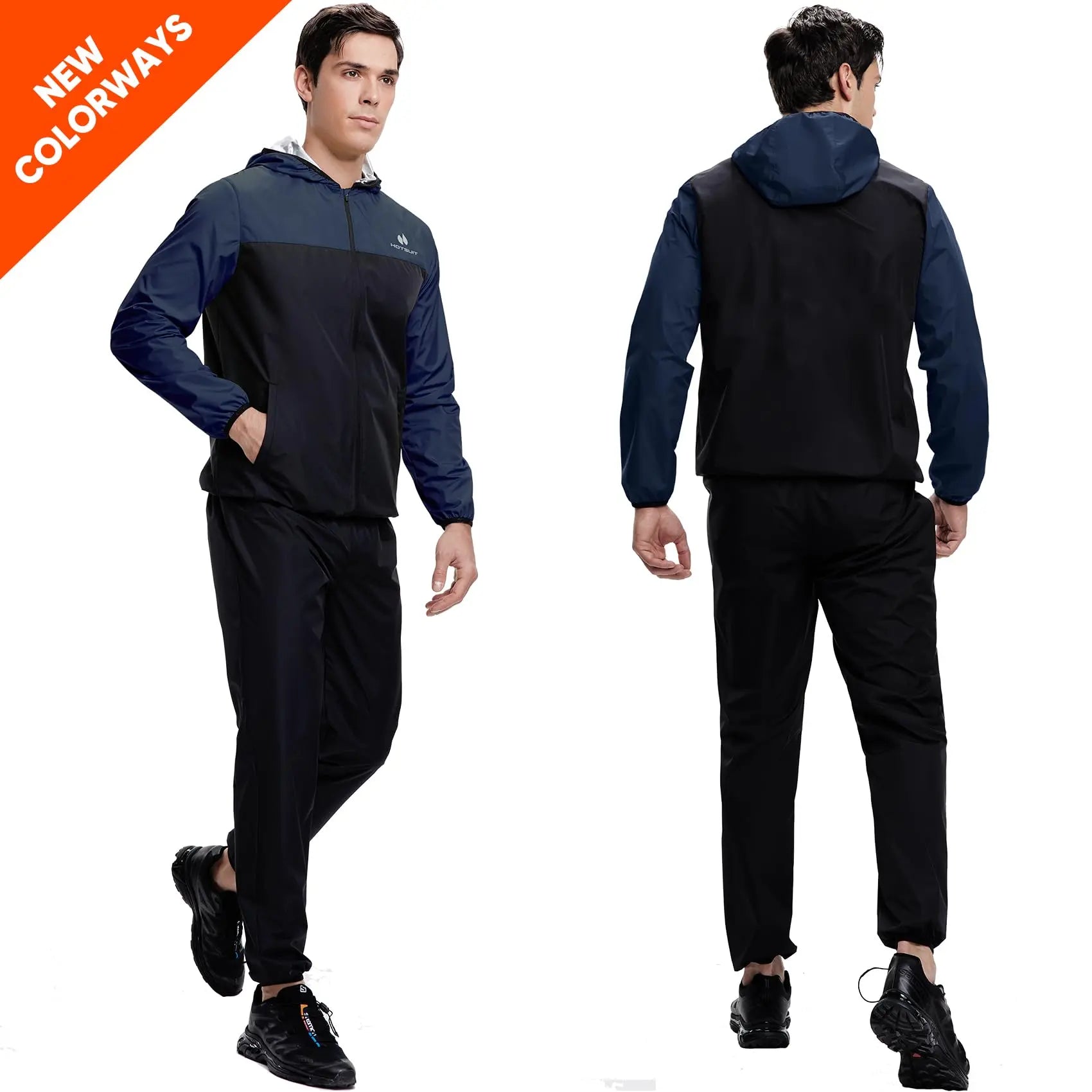 HOTSUIT Men's Sauna Suit - Full Body Sweat Jacket & Pants - The Champ Gear