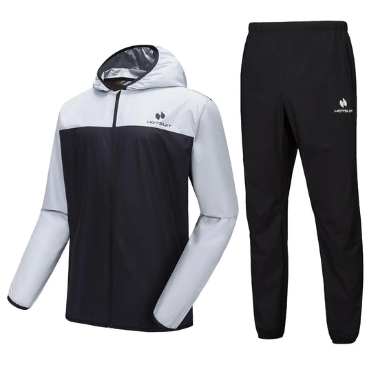 HOTSUIT Men's Sauna Suit - Full Body Sweat Jacket & Pants - The Champ Gear