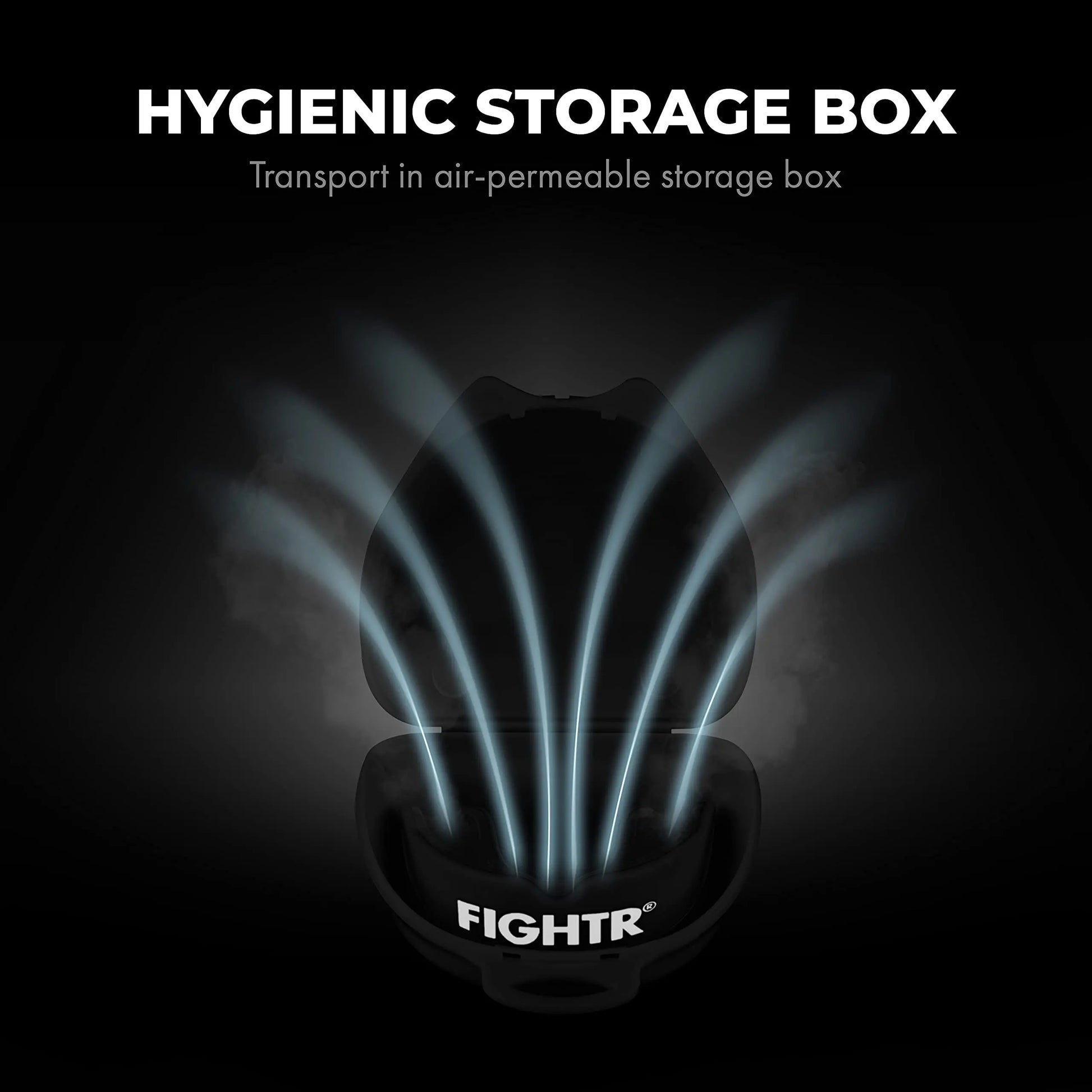 FIGHTR® Premium Mouth Guard - for Excellent Breathing & Easy to fit | Sports Mouth Guard for Boxing, MMA, Football, Lacrosse, Hockey and Other Sports | incl. hygienic Box The Champ Gear