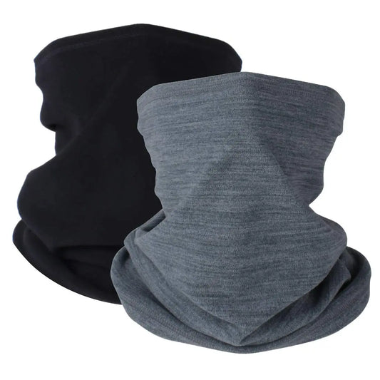 KGC 2 Pack Winter Neck Warmer Gaiter,Soft Fleece Windproof Face Cover Mask Scarf Bandana for Men & Women Outdoor Sports The Champ Gear