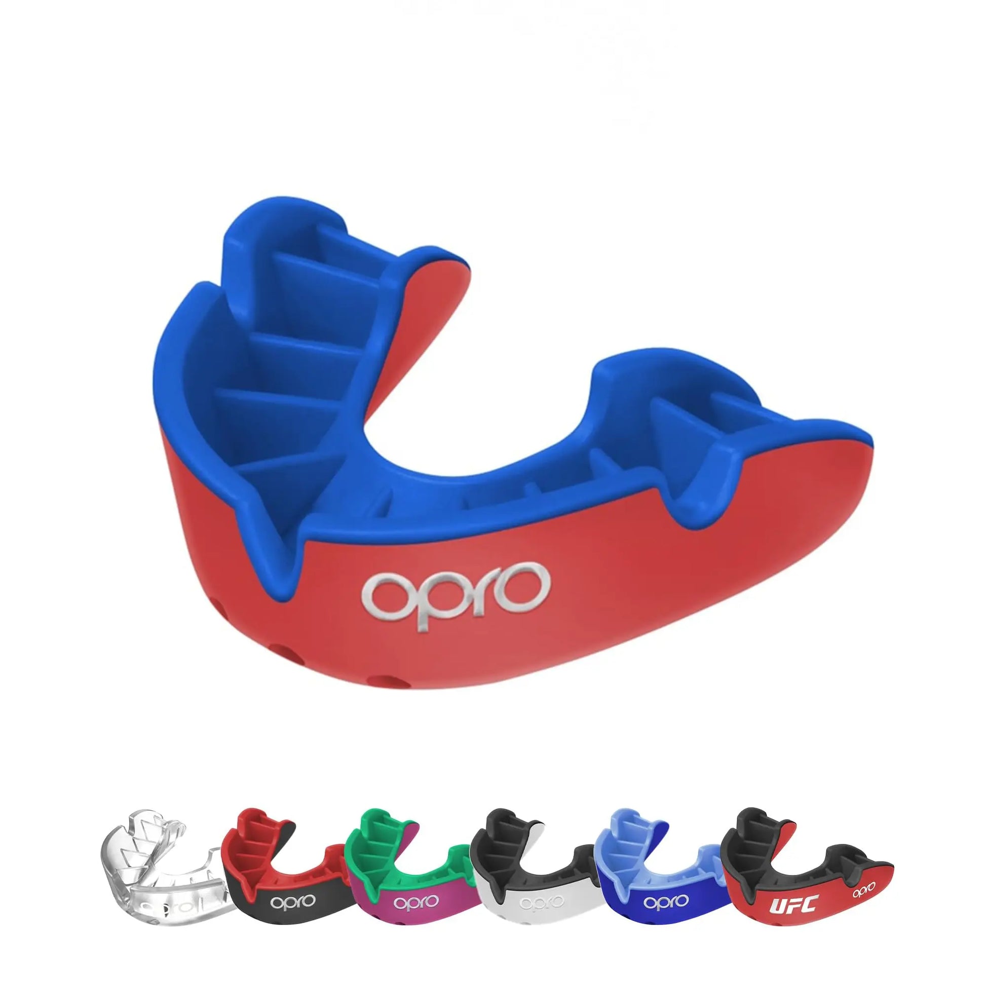 OPRO Silver Level Jawz Adult and Youth Sports Mouthguard With Case, Gum Shield Featuring Revolutionary Fitting Technology for Hockey, Rugby, Boxing MMA, BJJ, Karate, Judo, UFC (Black/Silver, Adult) The Champ Gear