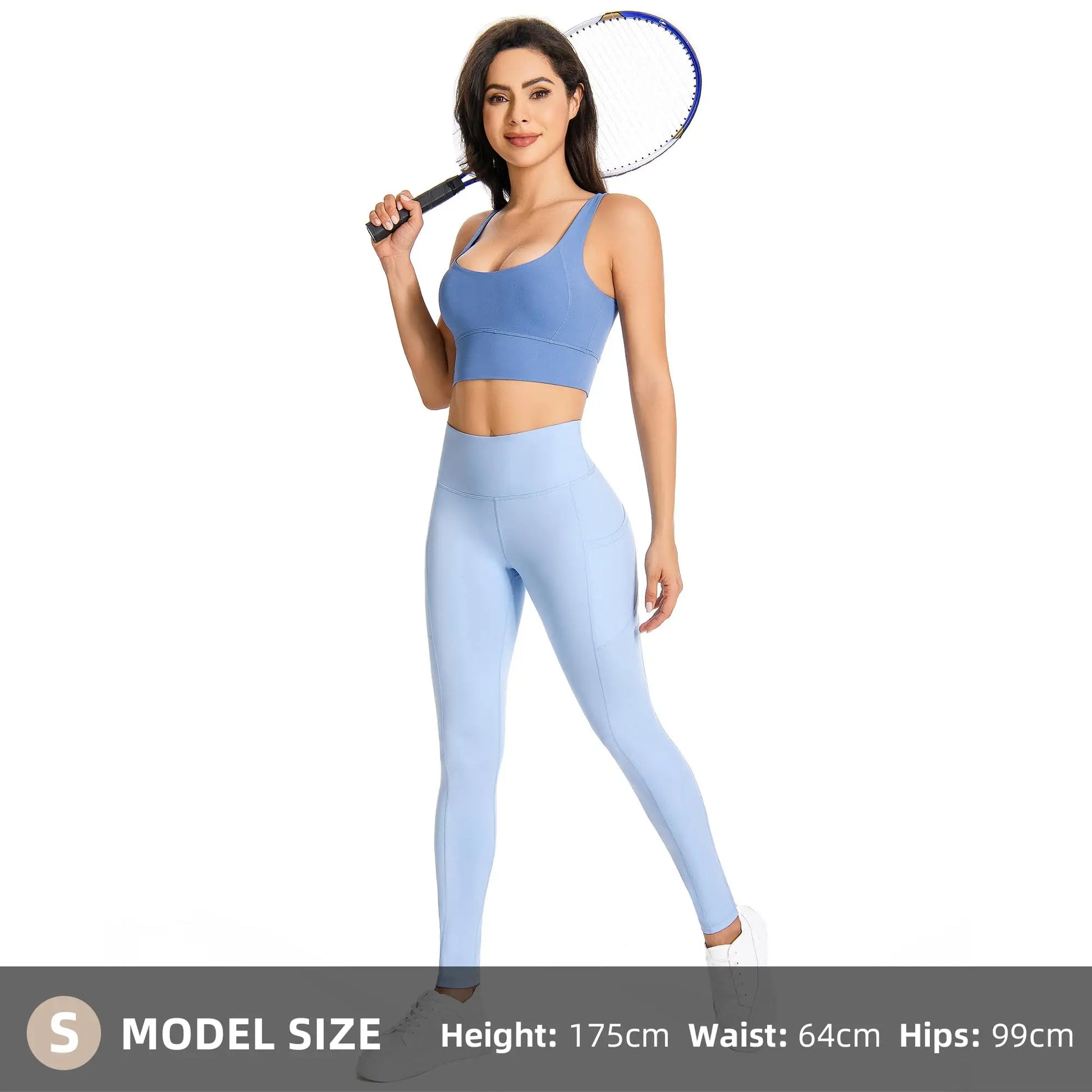 GymCope Leggings for Women with Tummy Control, 3 Pockets Yoga Pants, Non-See-Through Fabric for Yoga, Running, Gym The Champ Gear