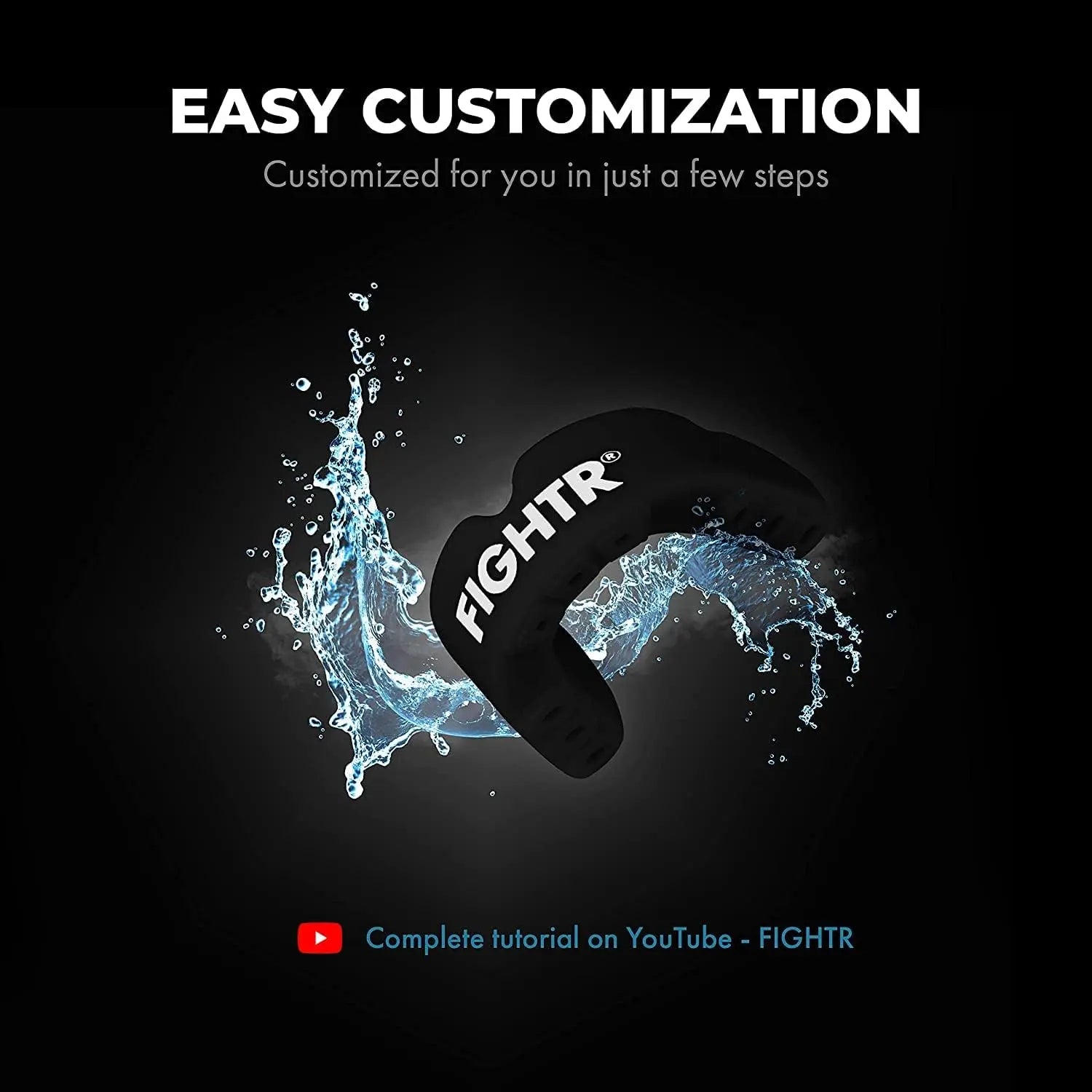 FIGHTR® Premium Mouth Guard - for Excellent Breathing & Easy to fit | Sports Mouth Guard for Boxing, MMA, Football, Lacrosse, Hockey and Other Sports | incl. hygienic Box The Champ Gear