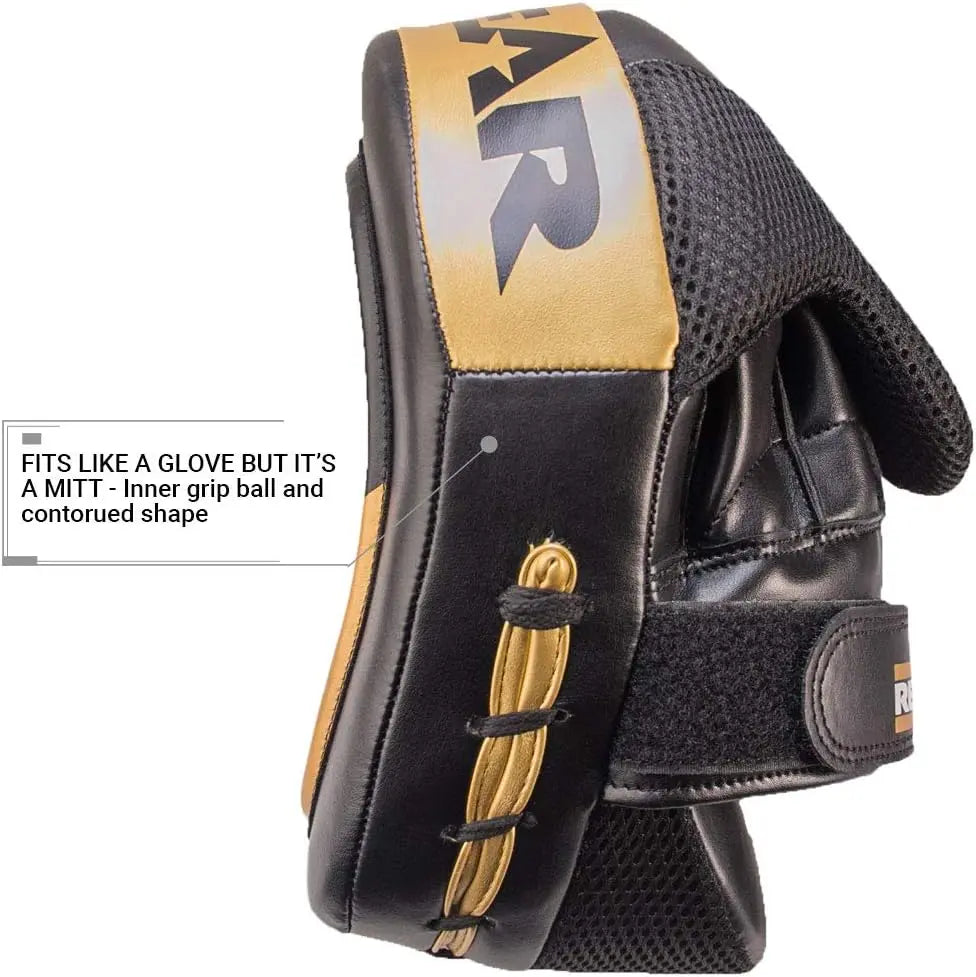 Revgear Gel Focus Mitts, Black The Champ Gear
