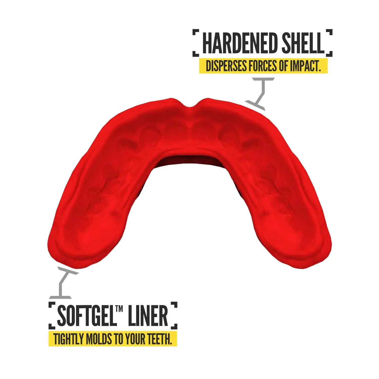 2 Pack Nxtrnd Rush Mouth Guard for Boxing and Other Sports (Neon Yellow) The Champ Gear