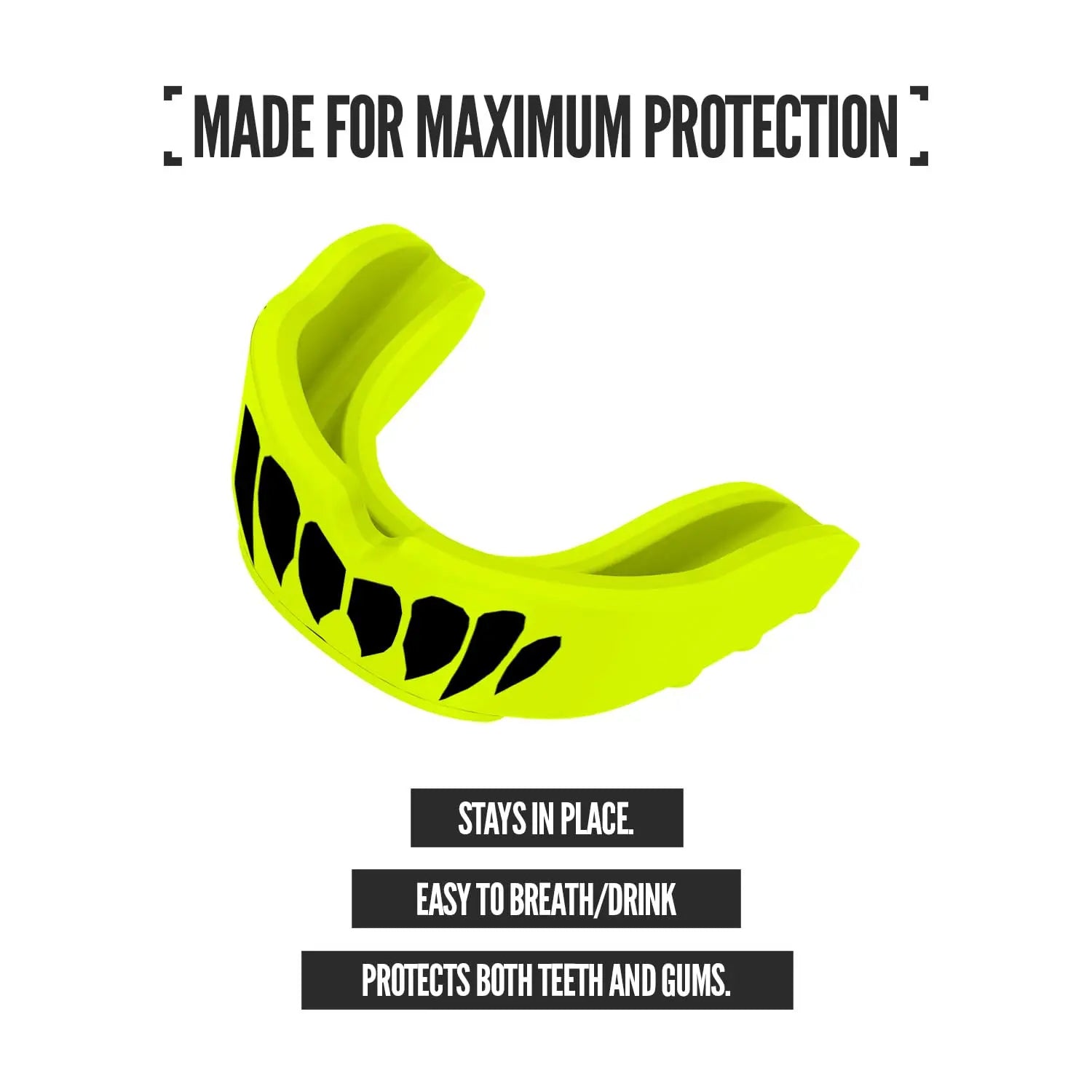 2 Pack Nxtrnd Rush Mouth Guard for Boxing and Other Sports (Neon Yellow) The Champ Gear